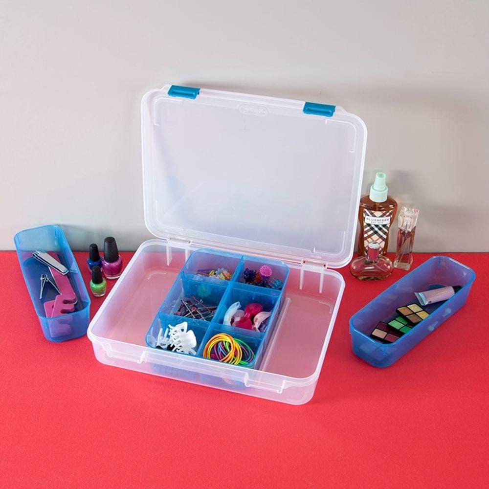 Sterilite Divided Case with Handle & Latches