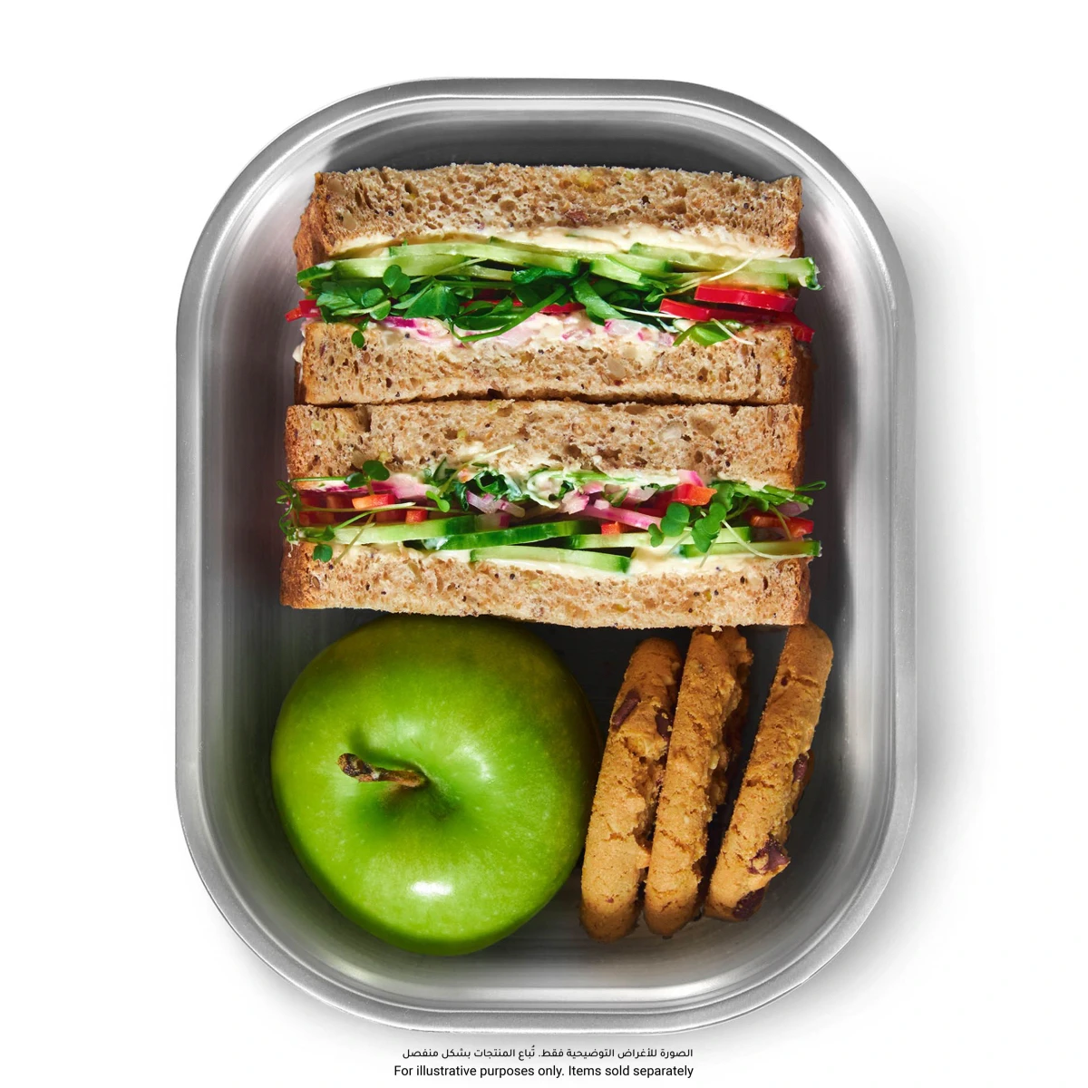 Black + Blum Microwaveable Safe Multifunction Rectangular Stainless Steel Food Box (1.2 L)