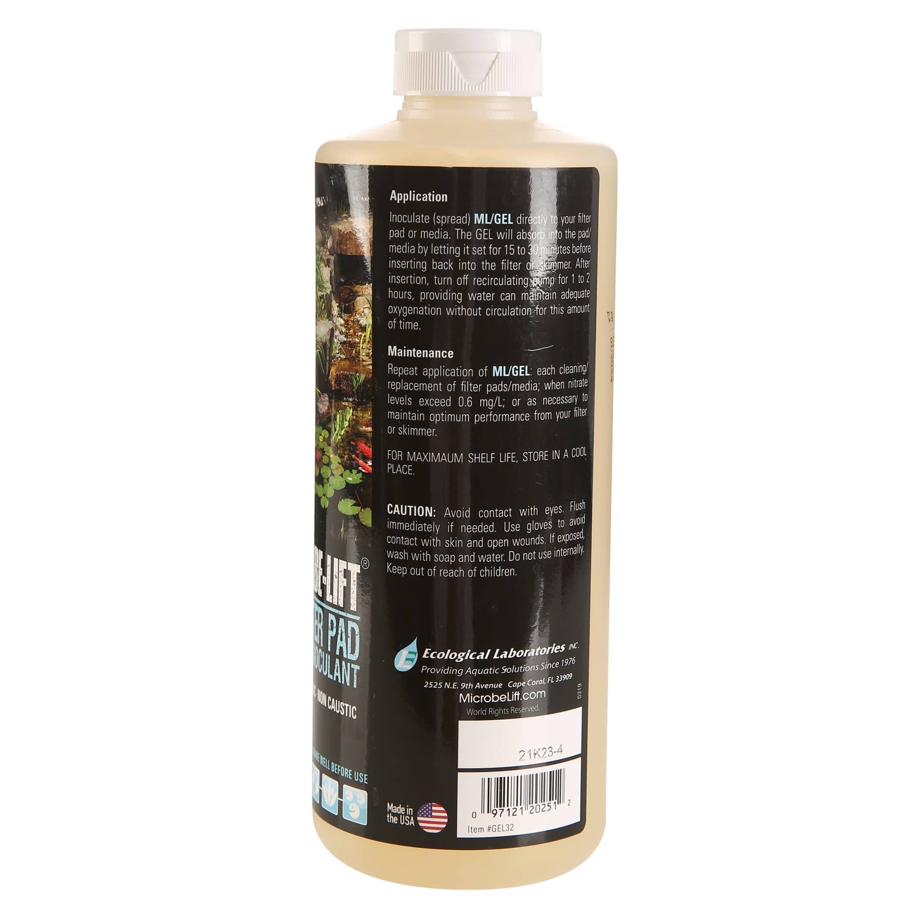 Microbe-Lift Pond Gel Filter Pad Bacterial Inoculant (946 ml)