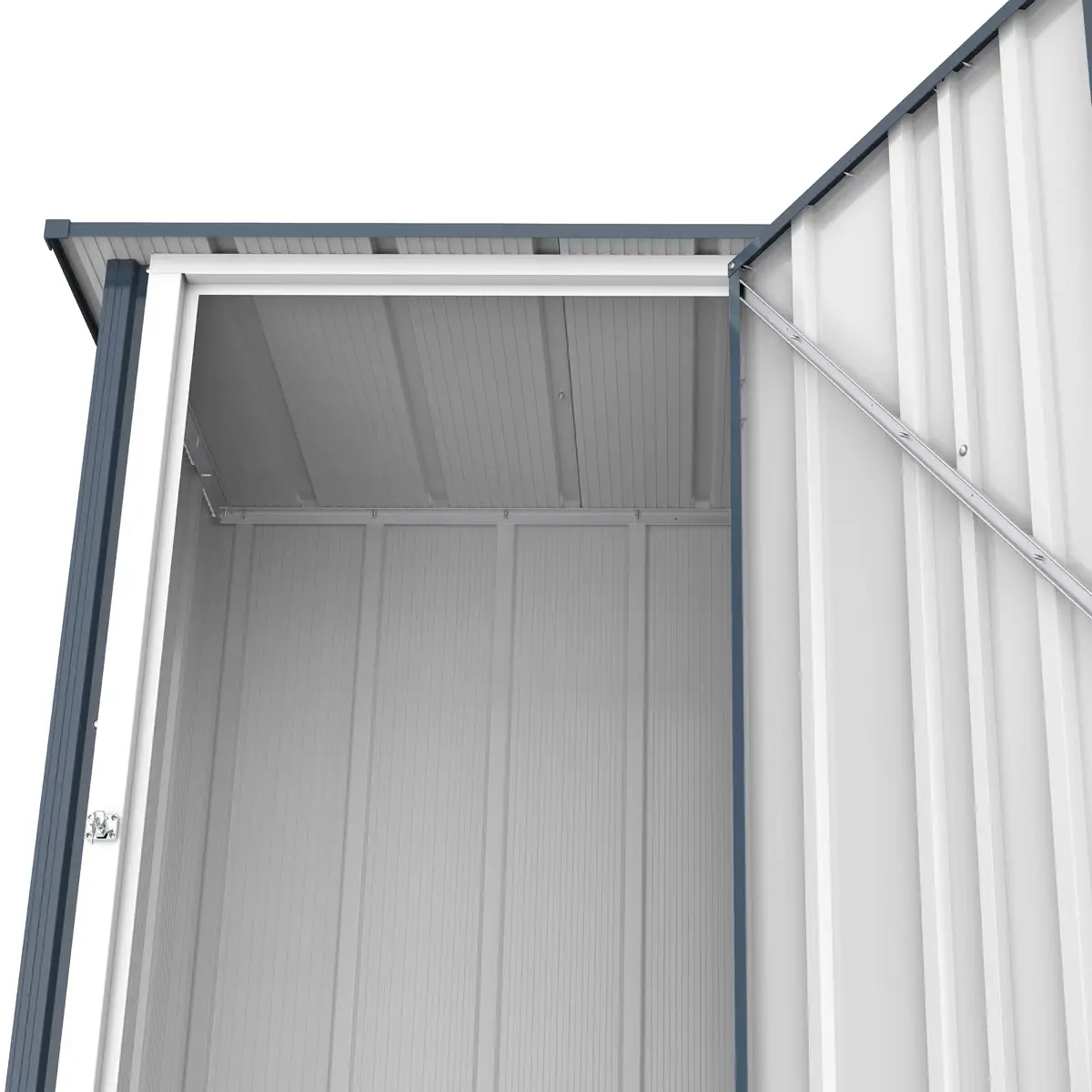 Duramax Steel Storage Shed (Grey, 152 x 71.5 x 190 cm)