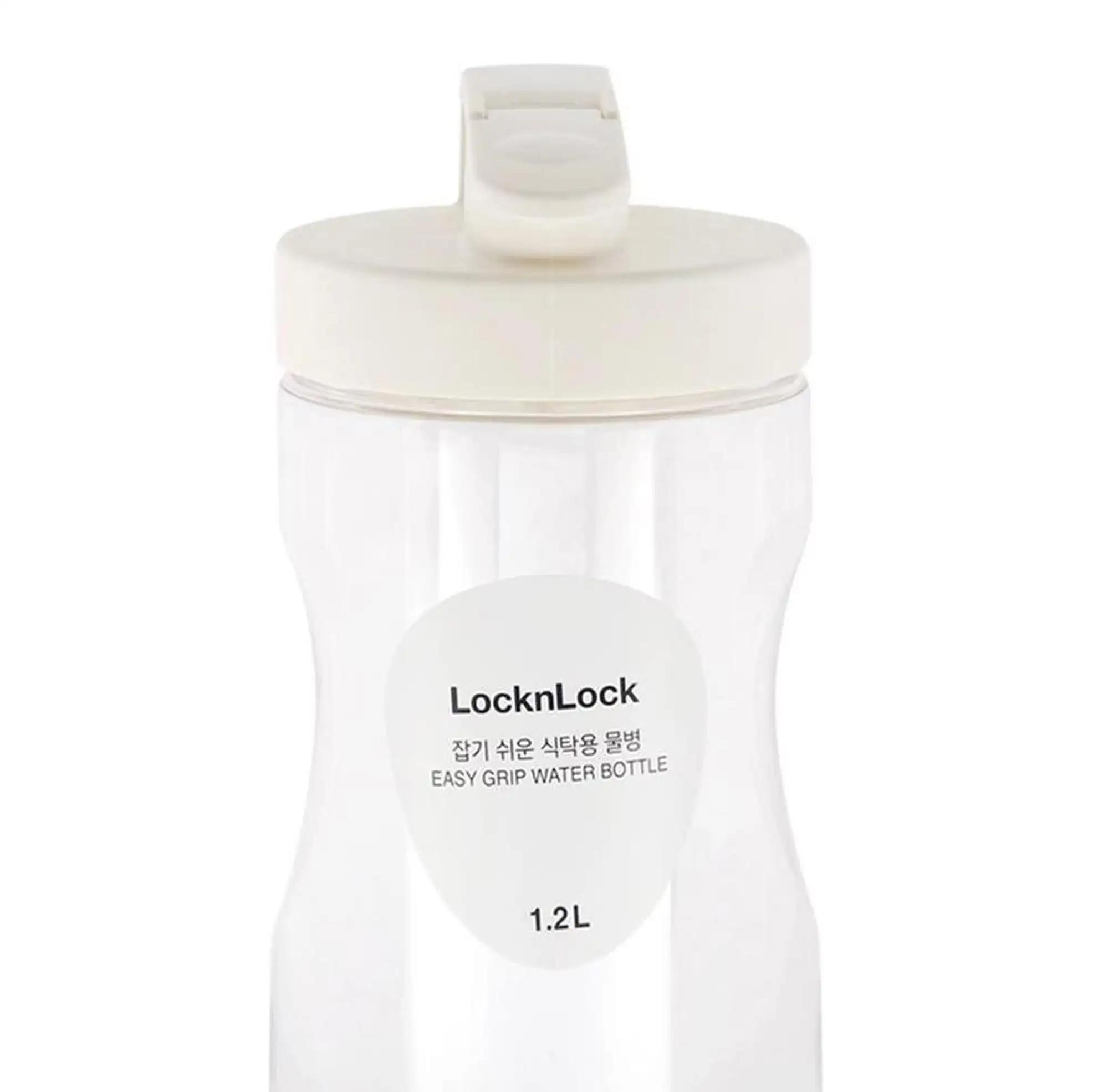 Lock & Lock Easy Grip Water Bottle (1.2 L, White)