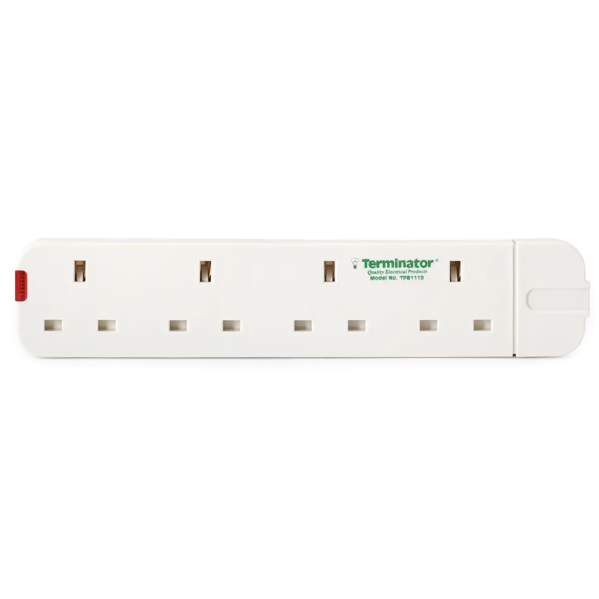 Terminator 4-Way UK Power Extension Socket Without Cable, TPB 1119