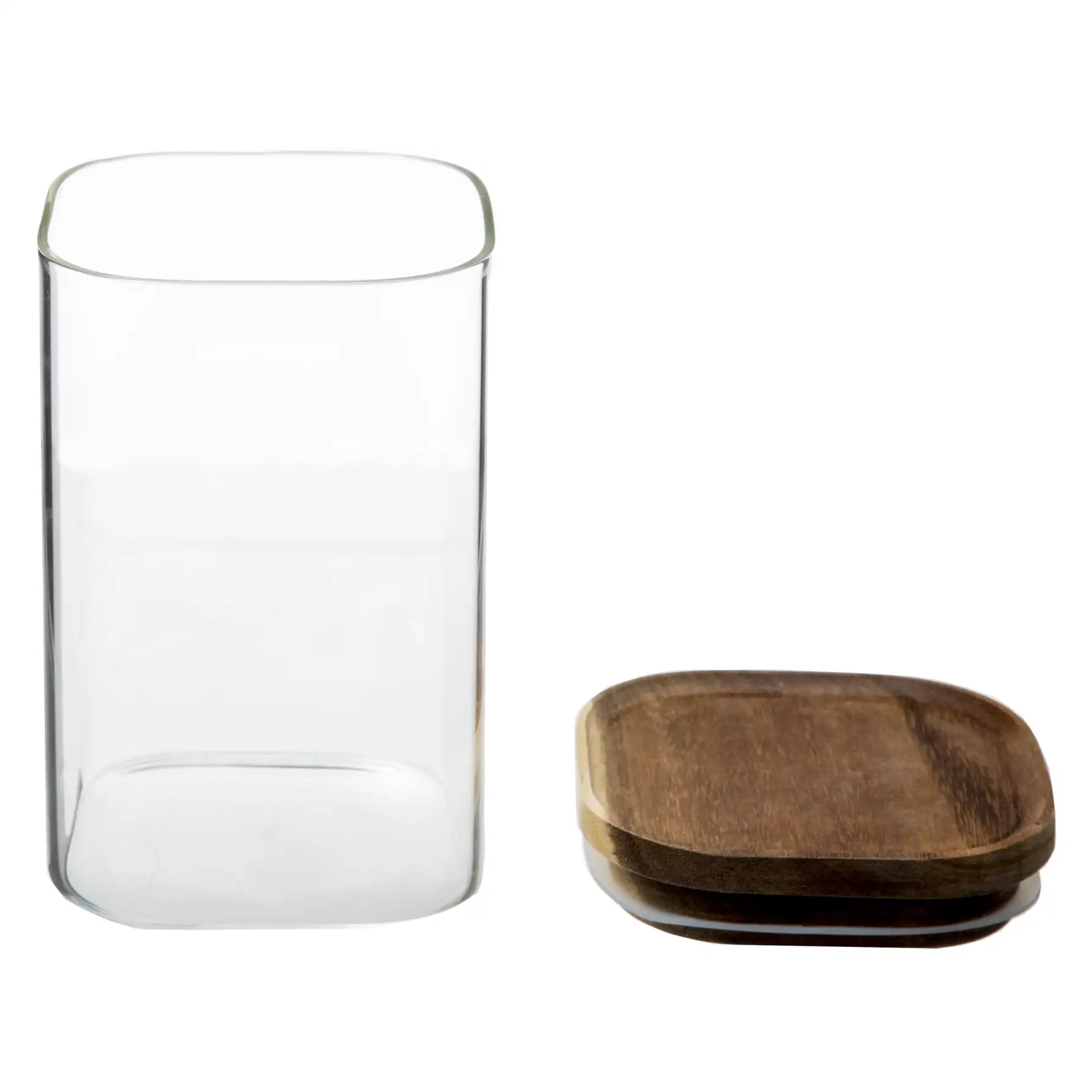 5Five Airtight Glass & Acacia Jar (1 L)