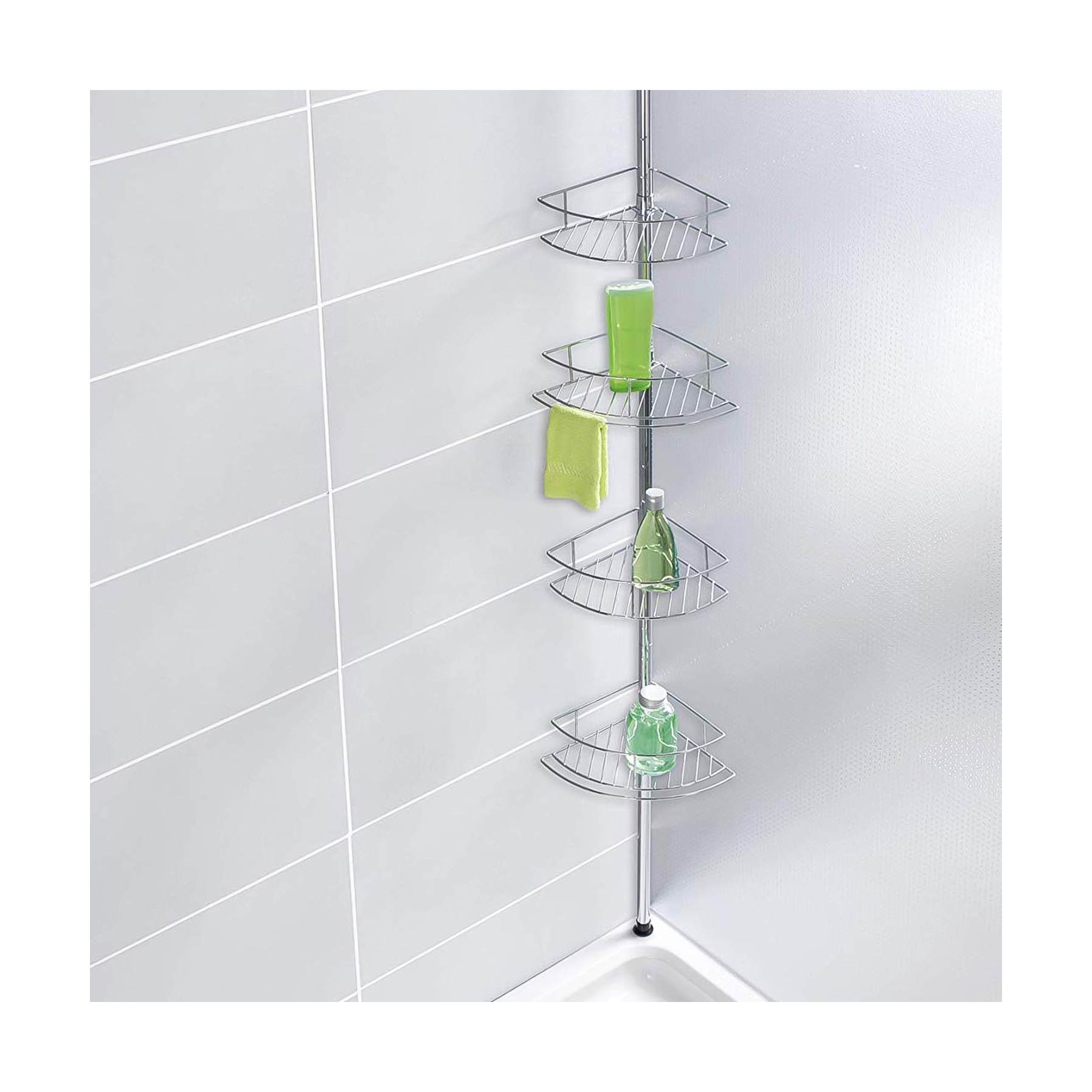 Wenko Dolcedo Telescopic Corner Shelf (63 cm)