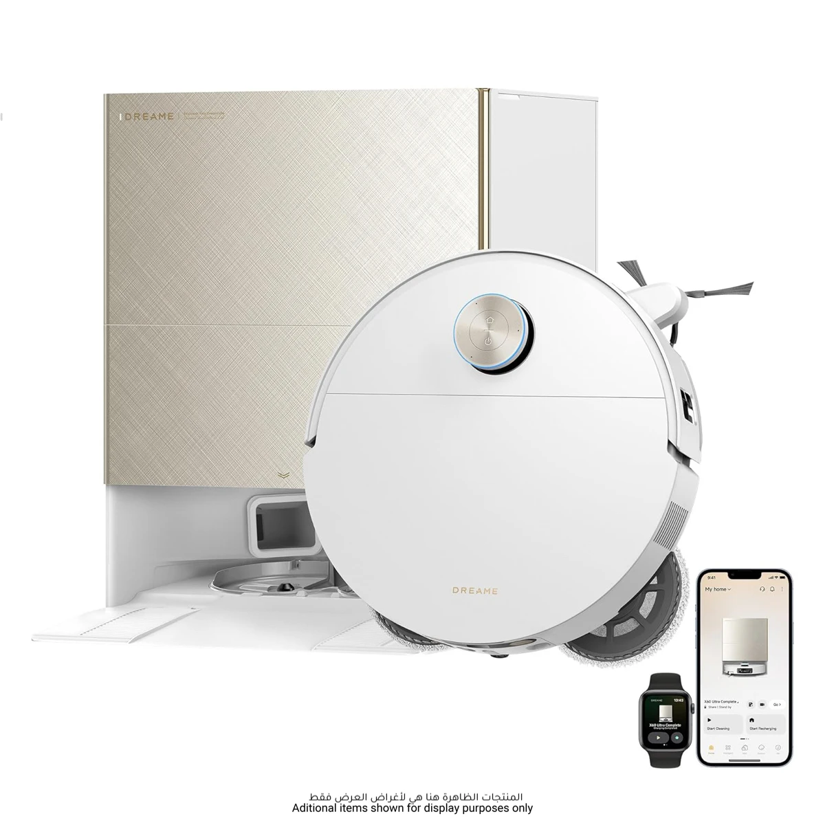 مكنسة روبوتية كاملة Dreame X60 Ultra، RLX87DE-أبيض