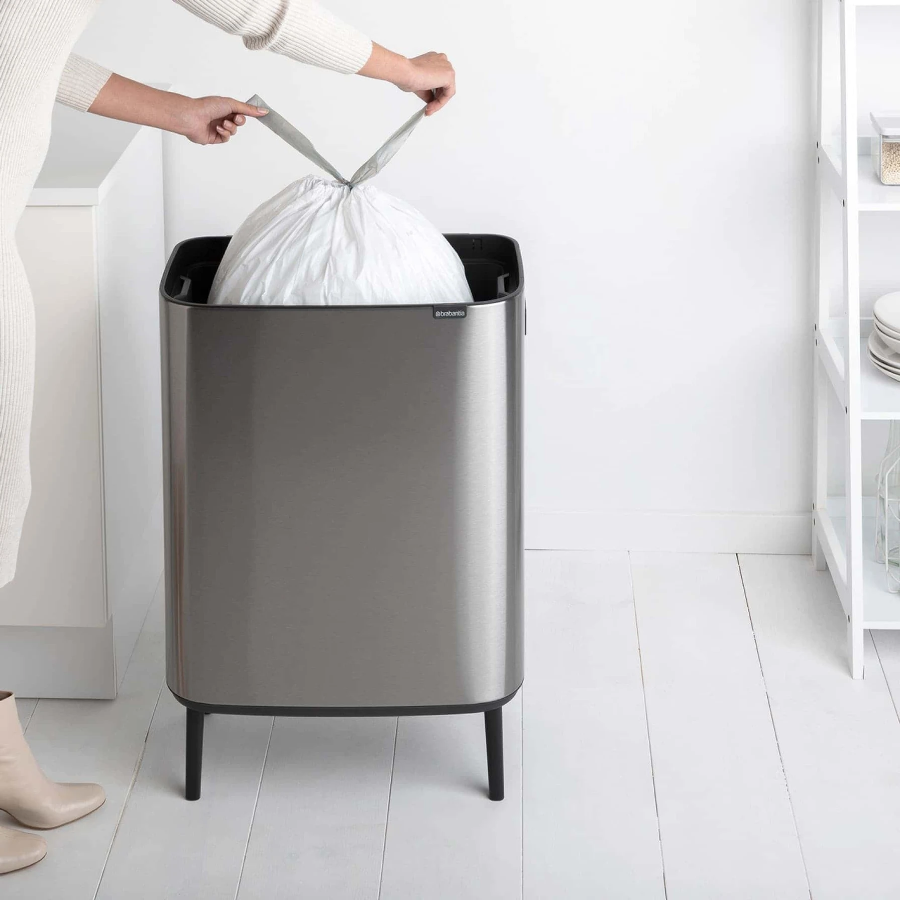 Brabantia Fingerprint Proof Touch Bin (60 L)