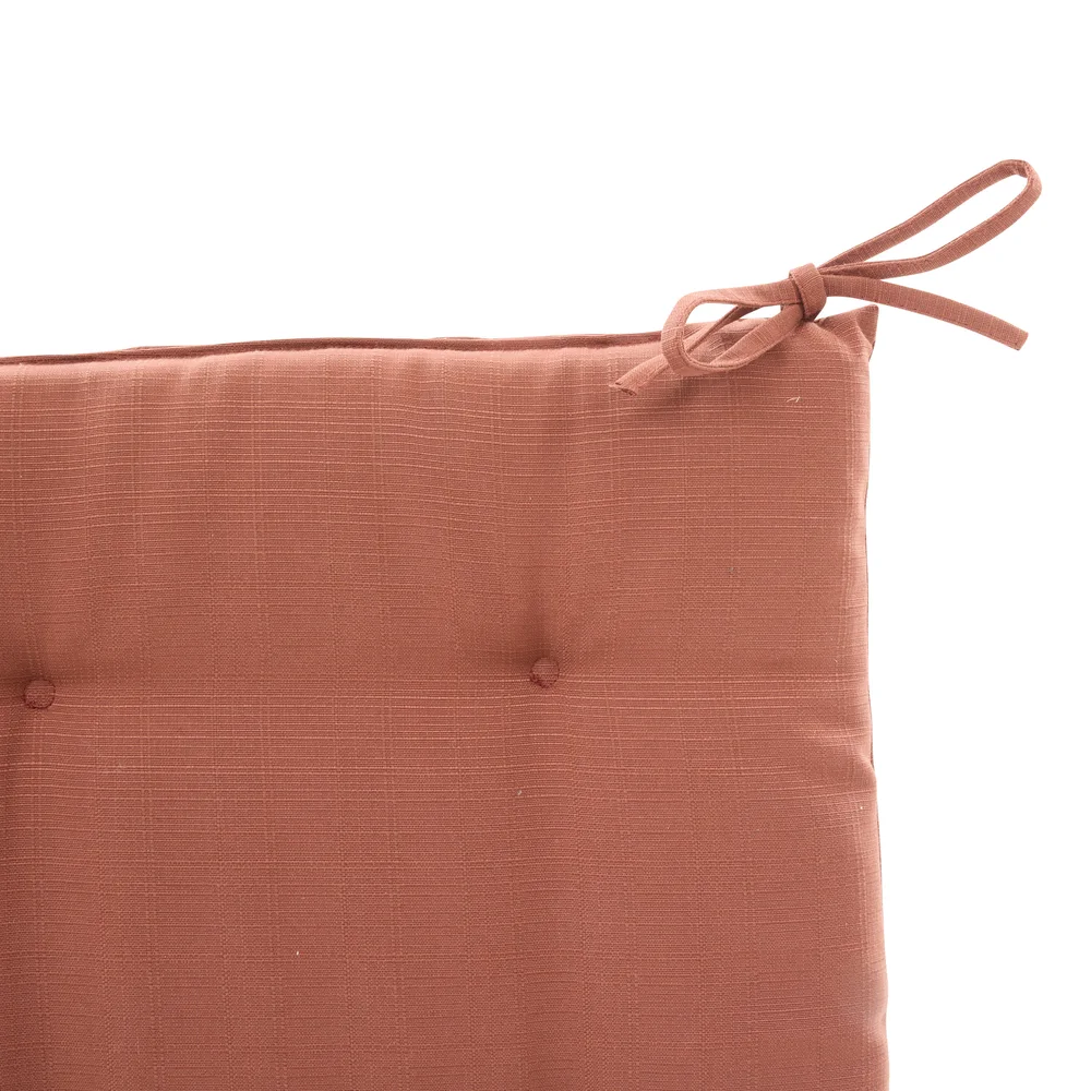 Korai 4-Site Piping Polyester Seat Cushion (Mahogany, 40 x 40 cm)