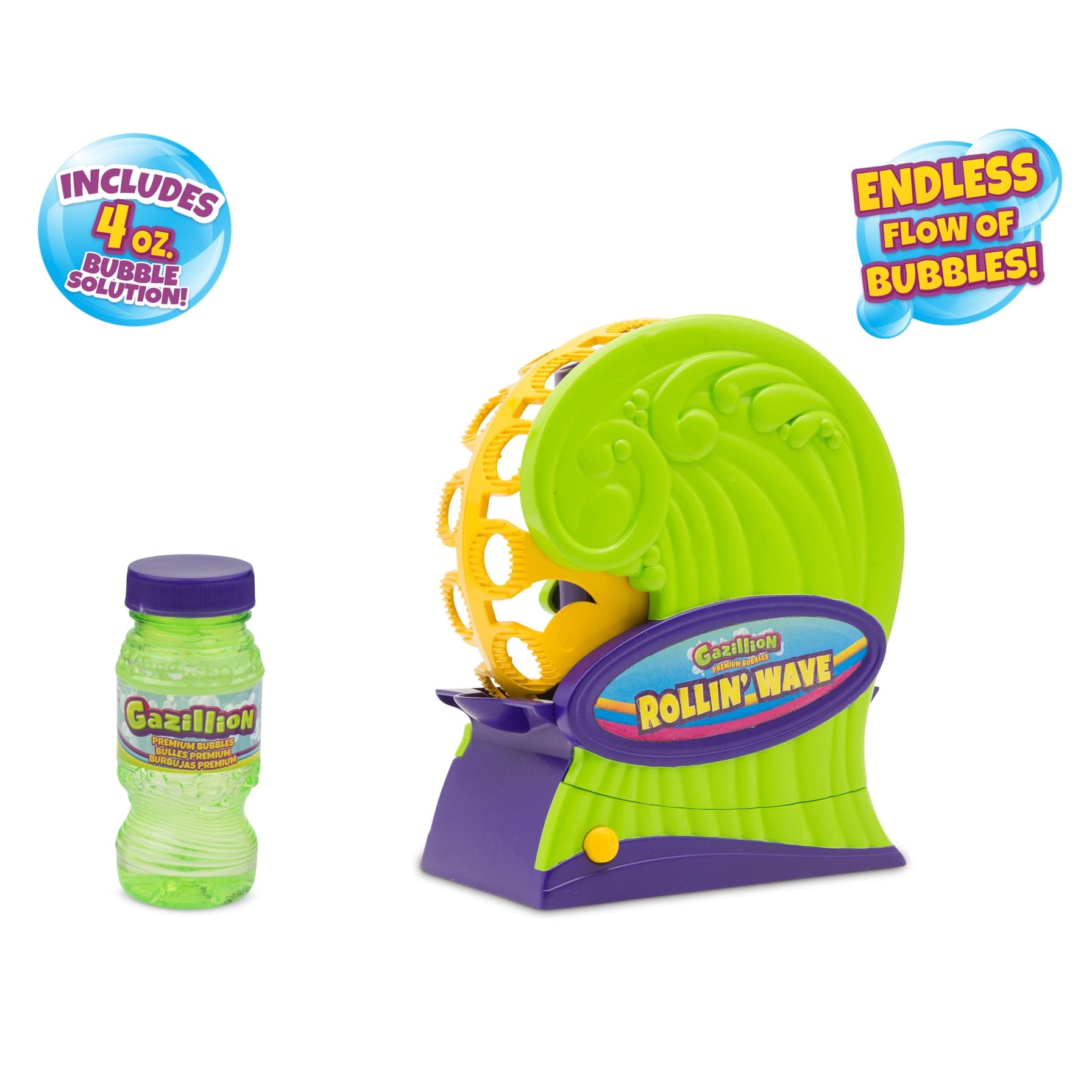 Gazillion Battery-Operated Rollin Wave Bubble Blaster (118 ml)
