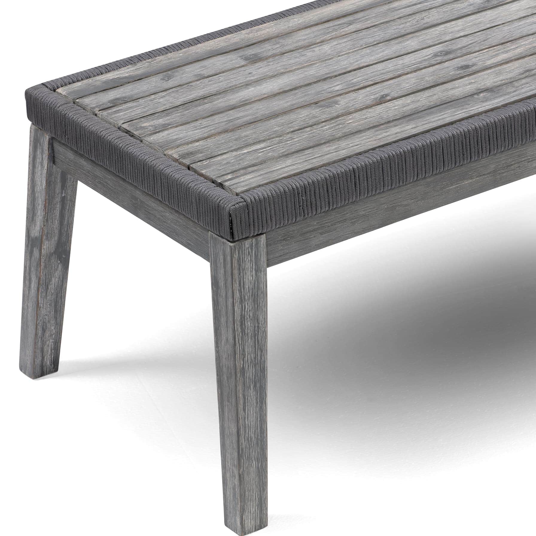 Lexington Acacia Wood & Rope Coffee Table Generic (100 x 50 x 39 cm)