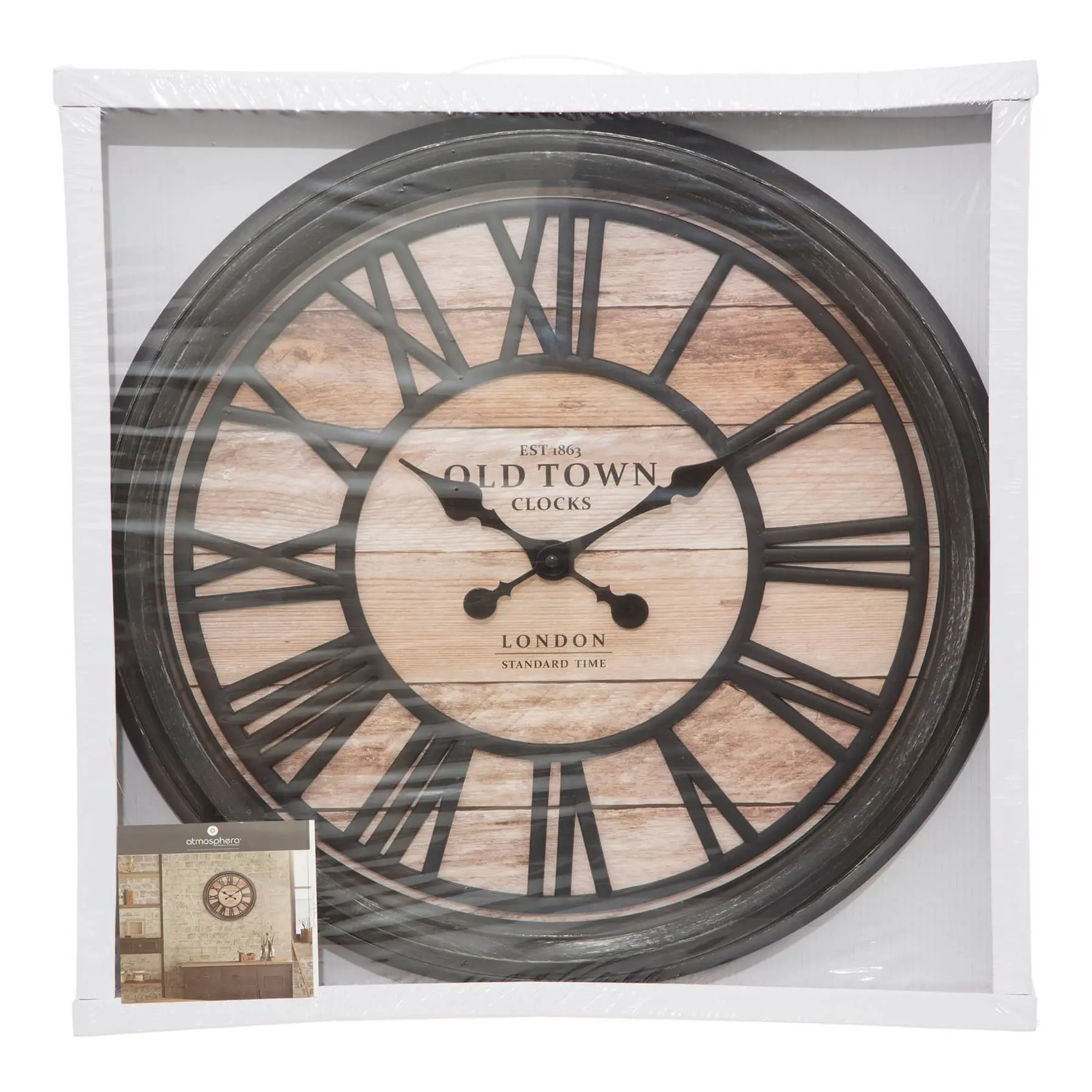 Atmosphera 3D Plastic Wall Clock (50.6 x 5.5 cm)