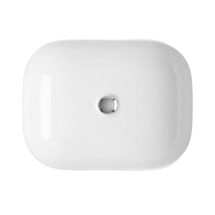 Bold Art Series Slim Euro Counter-Top Basin (Brilliant White)