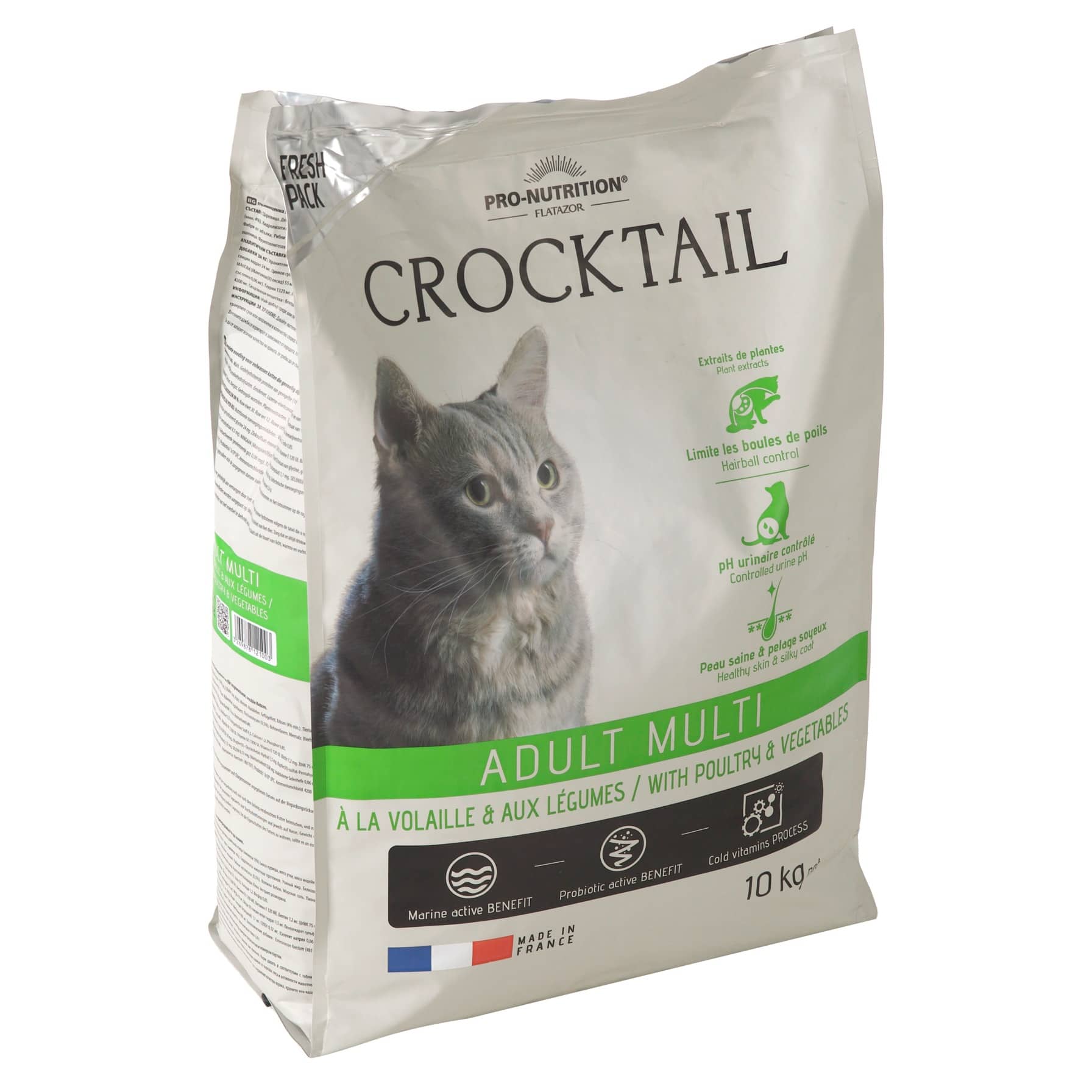 Crocktail Multi Poultry & Vegetables Cat Food (Adult Cat, 10 Kg)