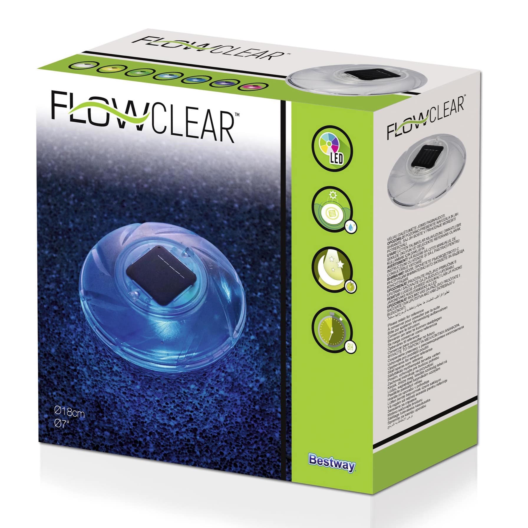 Bestway Flowclear Solar Floating Lamp (20.5 x 7.5 cm)