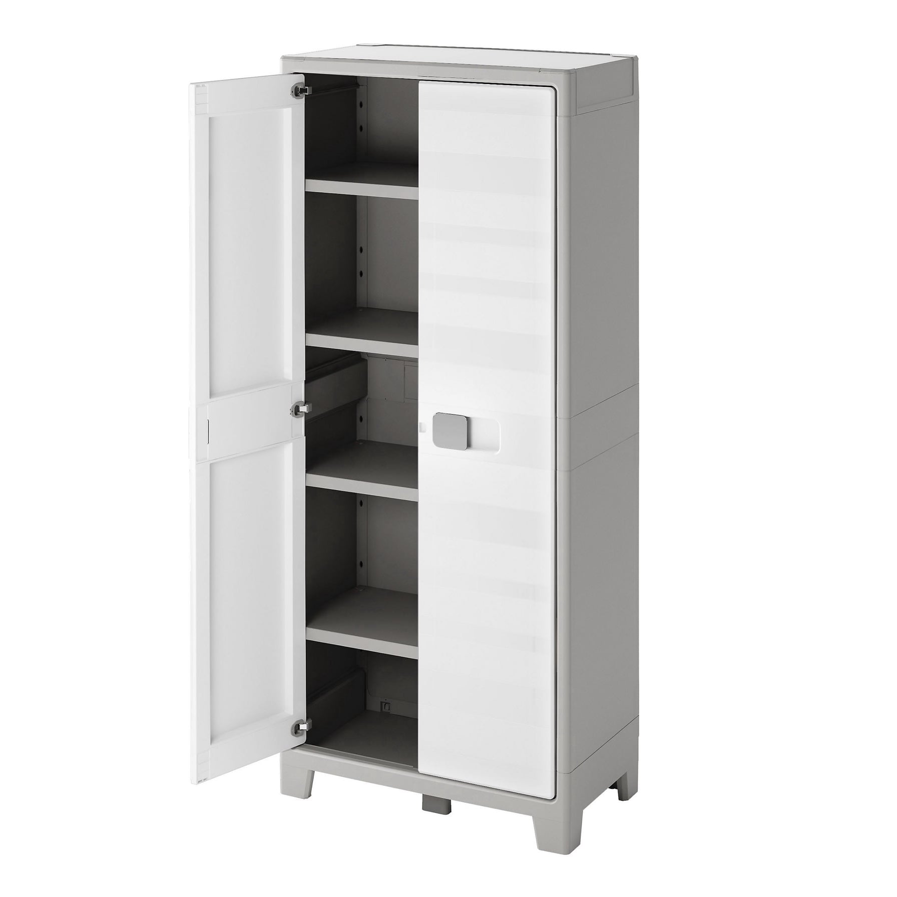 Form Major 4-Shelf Polypropylene Utility Storage Cabinet (182 x 80 x 44 cm)