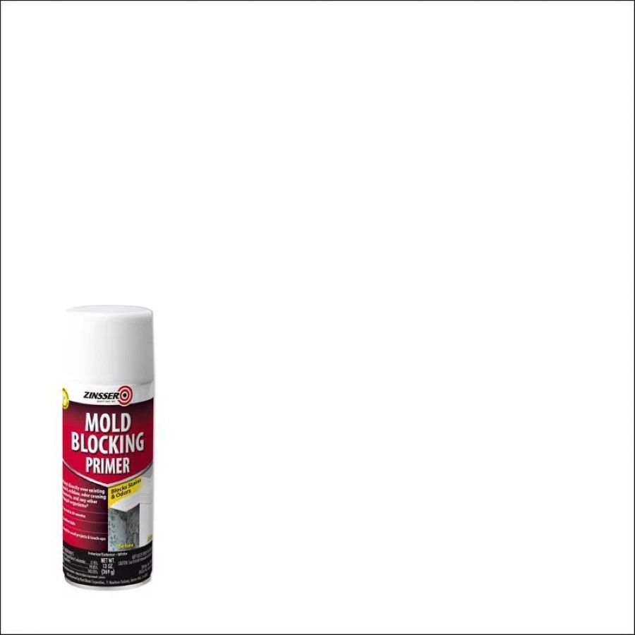 Zinsser Mold Blocking Alkyd Spray Primer Water-Based (White, 368 g)