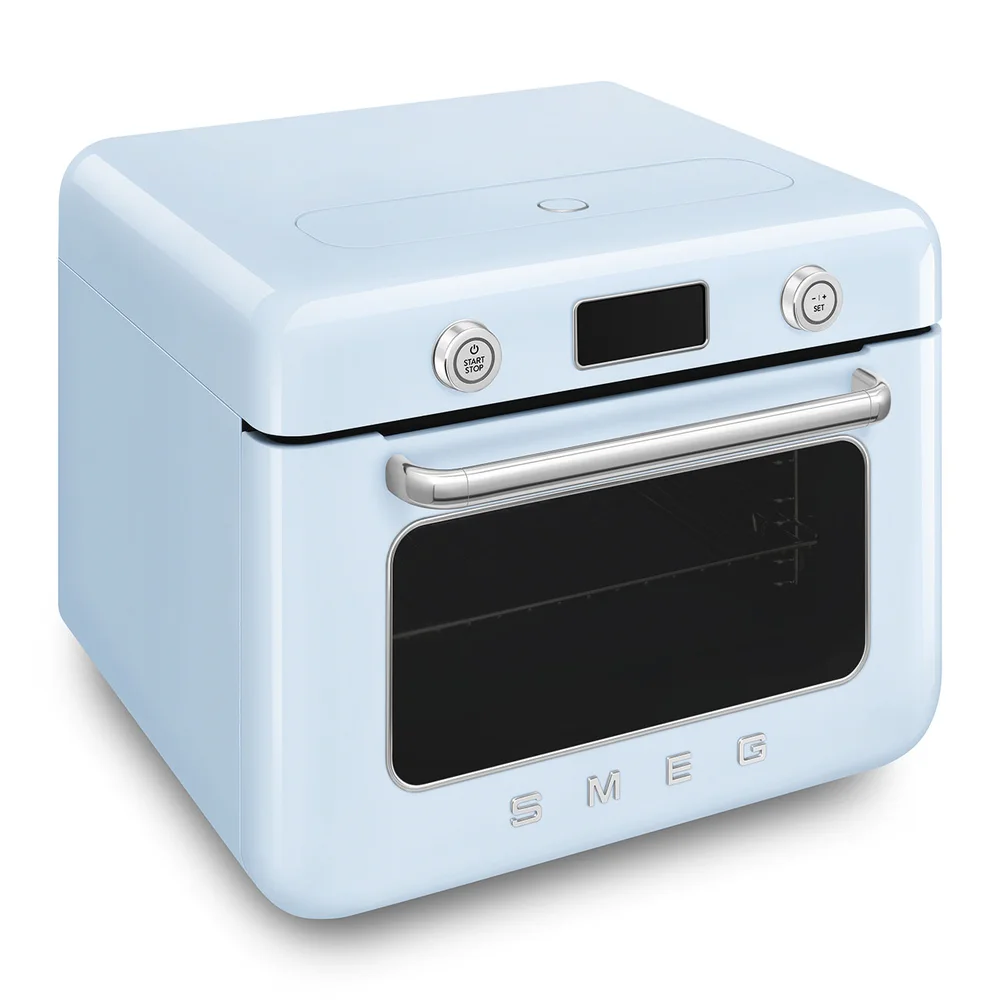 فرن متعدد الوظائف من طراز 50 من Smeg للطاولة مع وظيفة الشواء والبخار، COF01PBUK (30 لتر، 1800 واط)