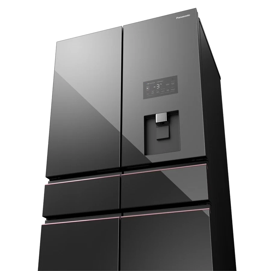 Panasonic Prime+ Edition 6-French Door Refrigerator W/Water Dispenser, NR-WY720ZMMU (Glass Black, 729 L)