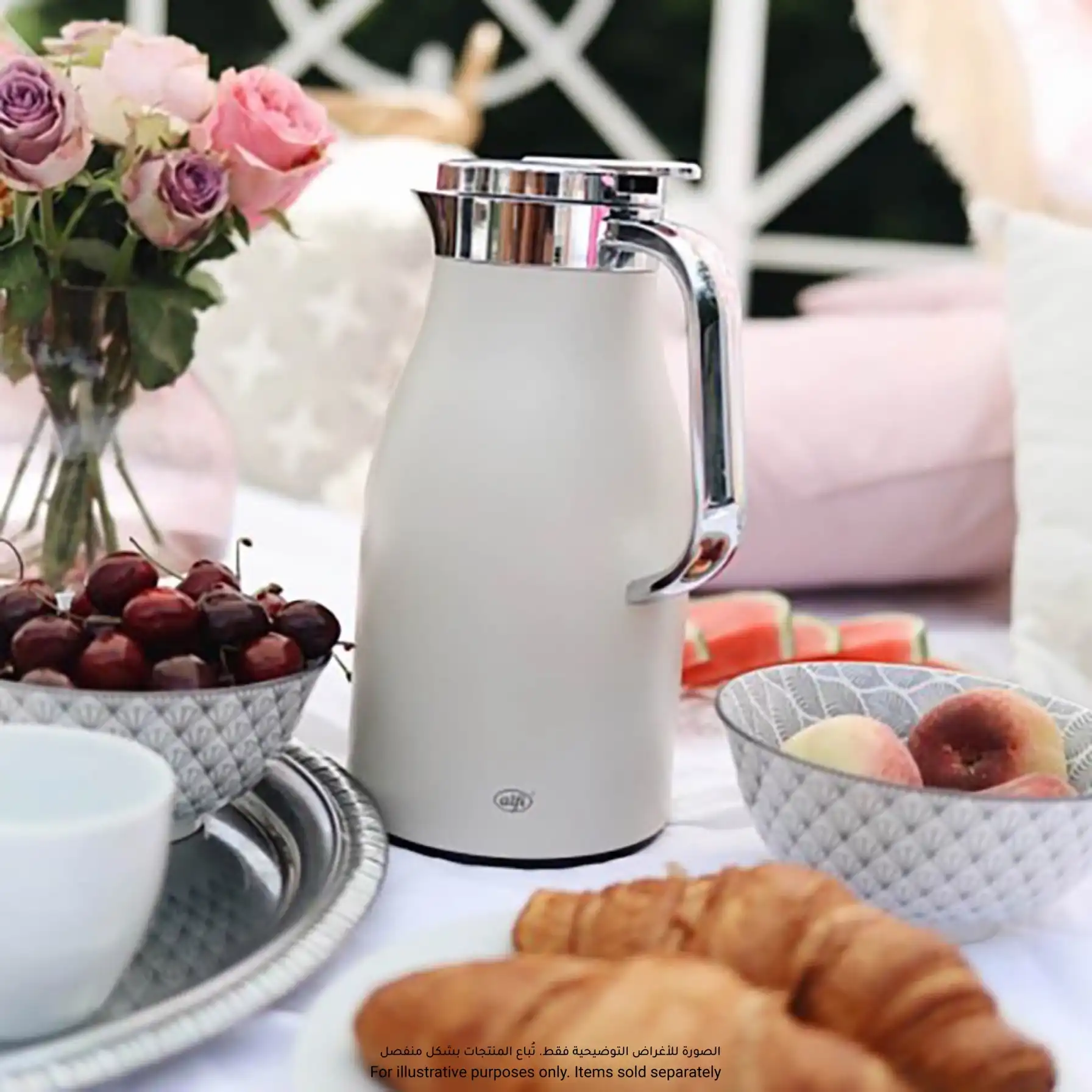 Alfi Skyline Stainless Steel Tea Flask (1 L, Coconut White)