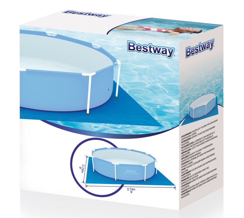 Bestway Ground Cloth (2.74 x 2.74 m, Blue)