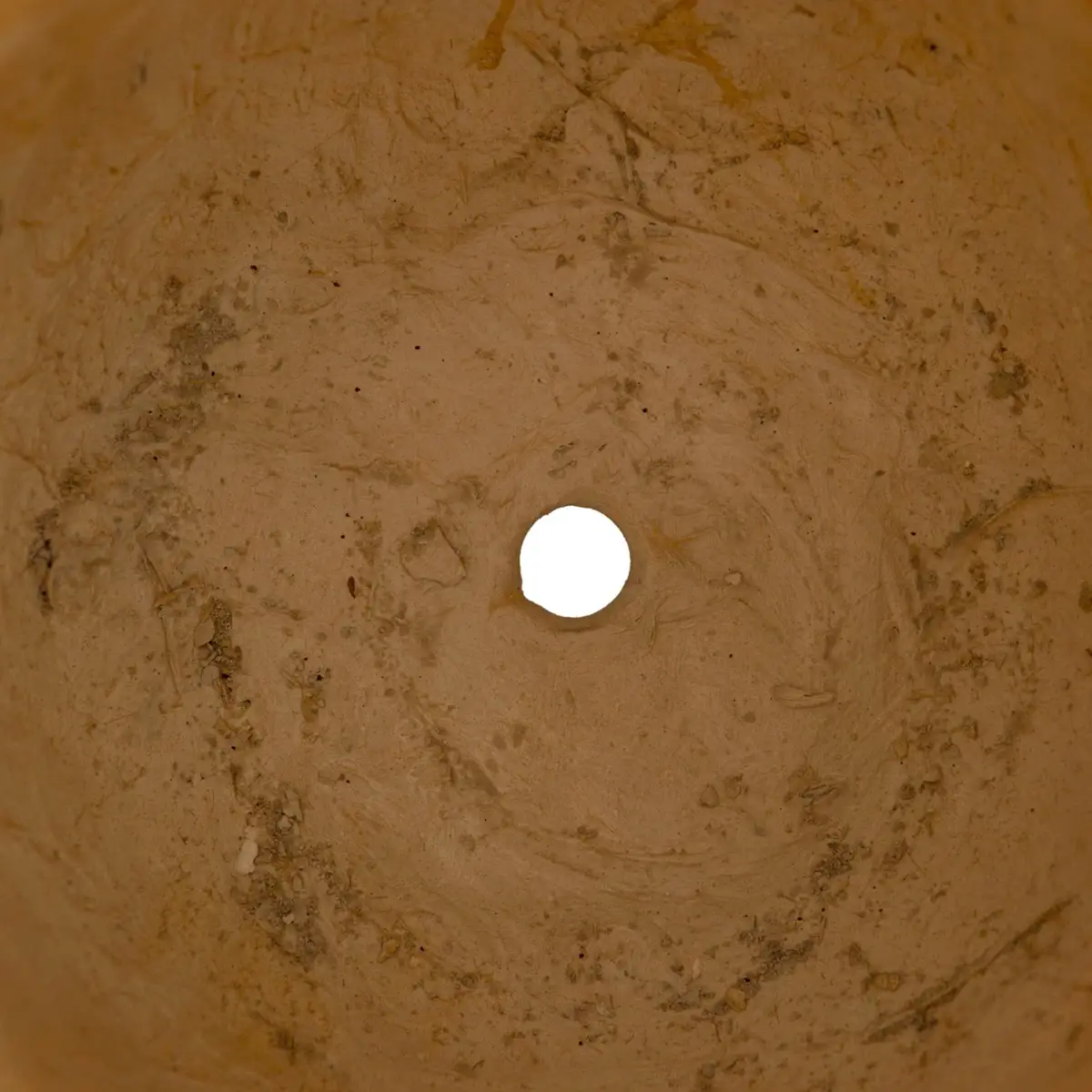 Lavender Fiber Clay Pot (36.7 cm, Gold)