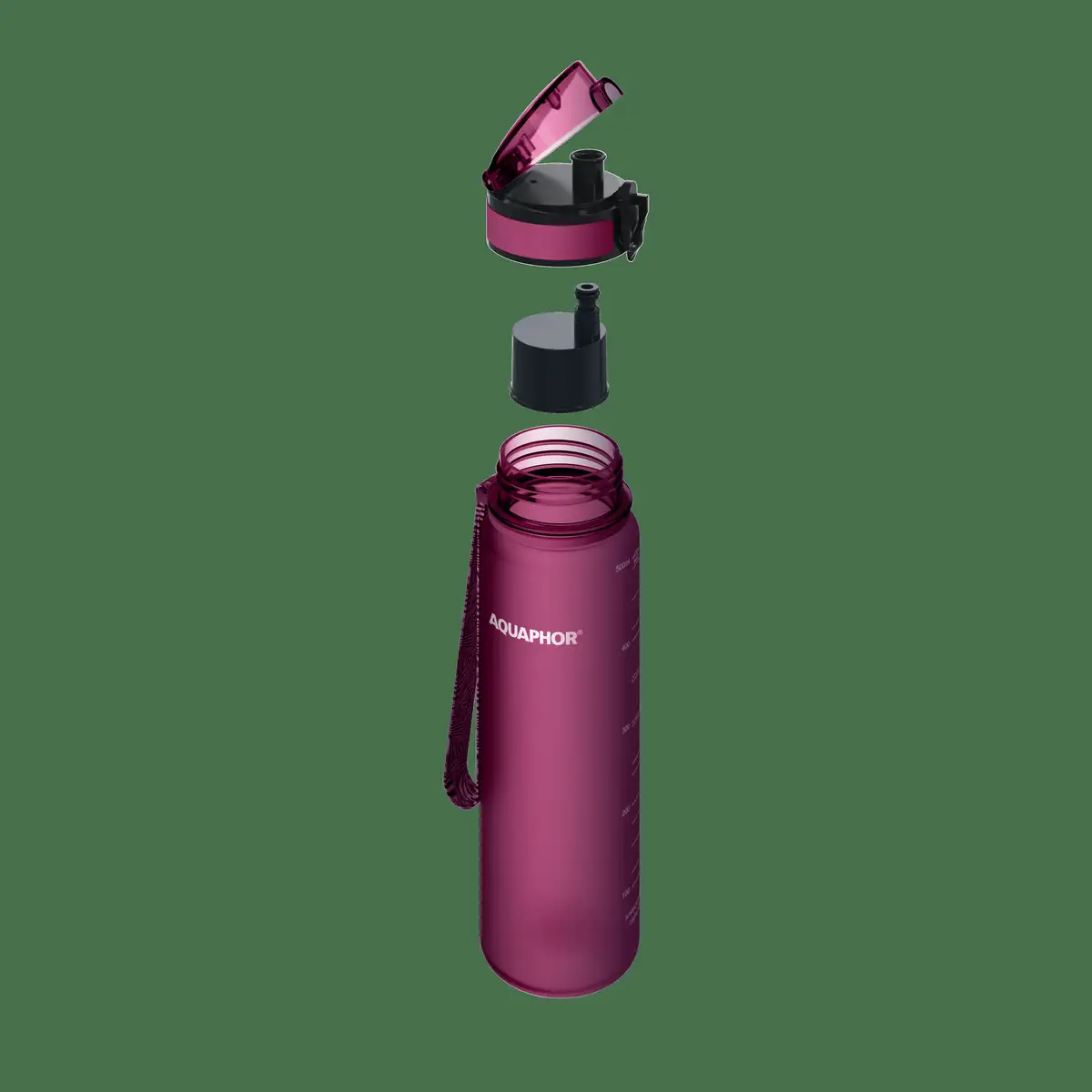 Aquaphor Water Filter Bottle City (0.5 L, Ruby)