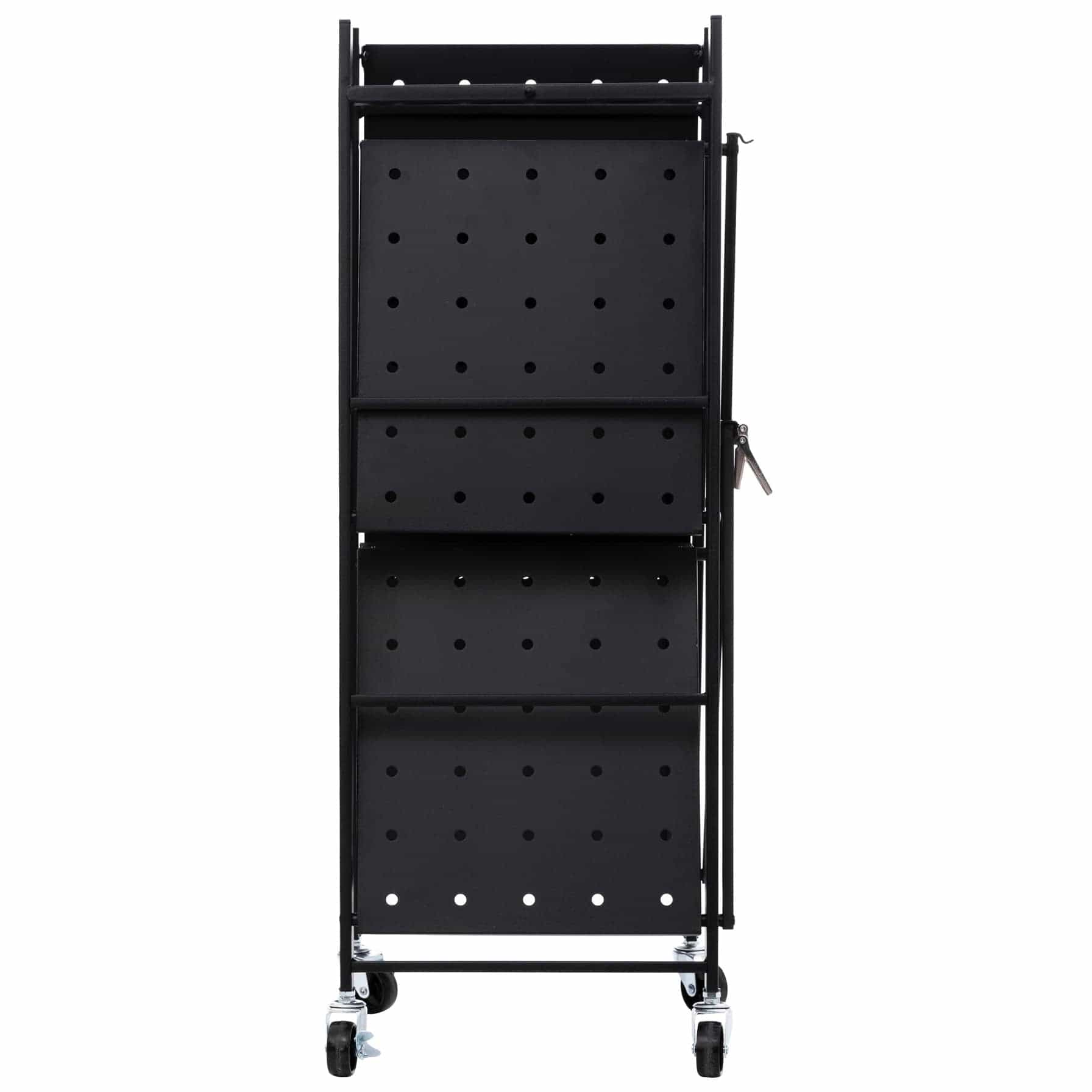 5Five 3-Level Folding Metal Shelf W/Wheels (70.6 x 35.8 x 92.5 cm)