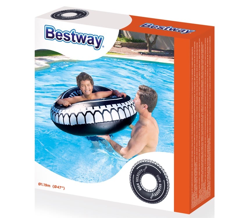 Bestway High Velocity Tire Tube (119 cm, Black)