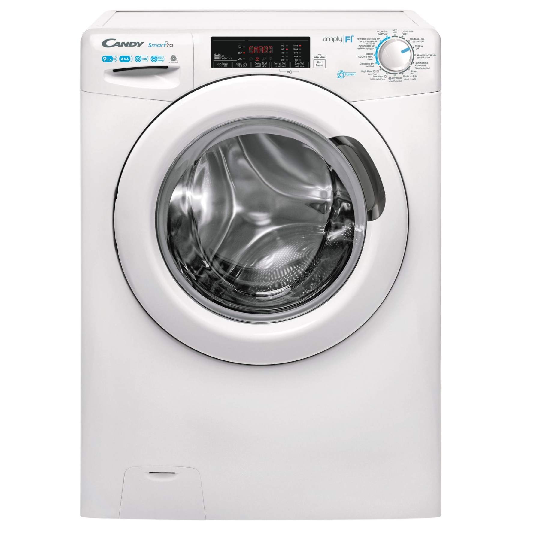 Candy Smart Pro 9Kg Freestanding Washer Dryer, CSOW 4965T/1-19 (6 kg Dry, 1400 rpm) 
