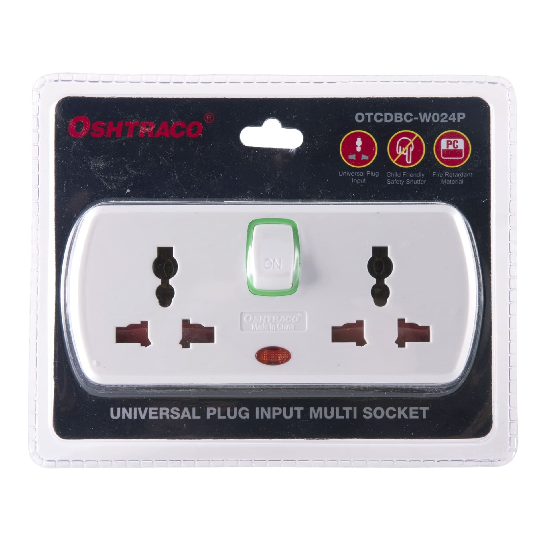 Oshtraco 2-Way Multisocket with Switch