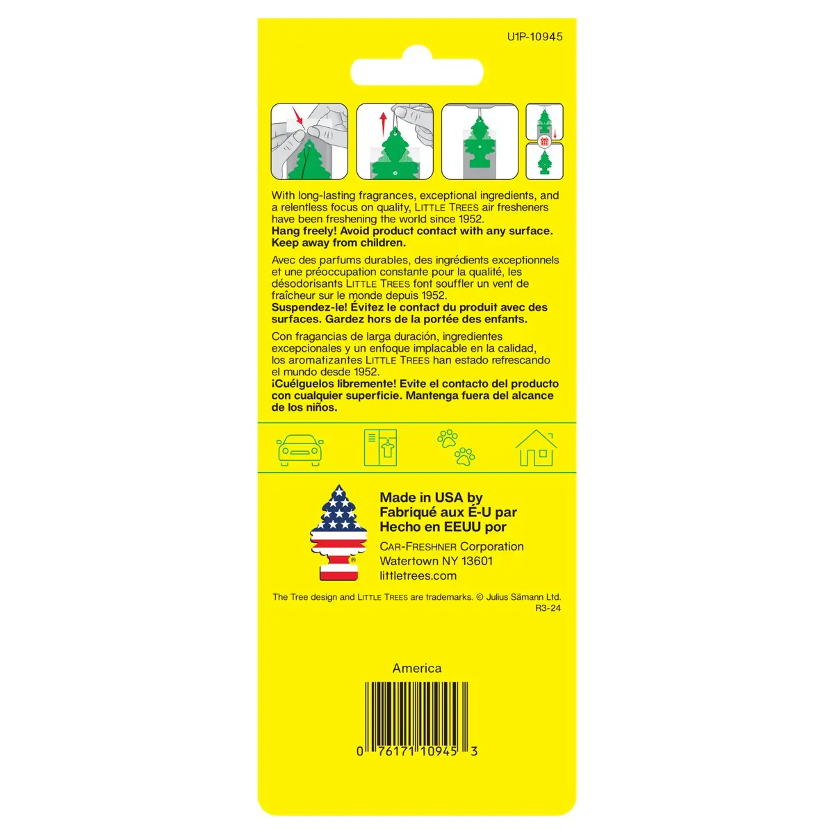 Little Trees Star n Stripe Car Freshener (19 x 7.6 cm)