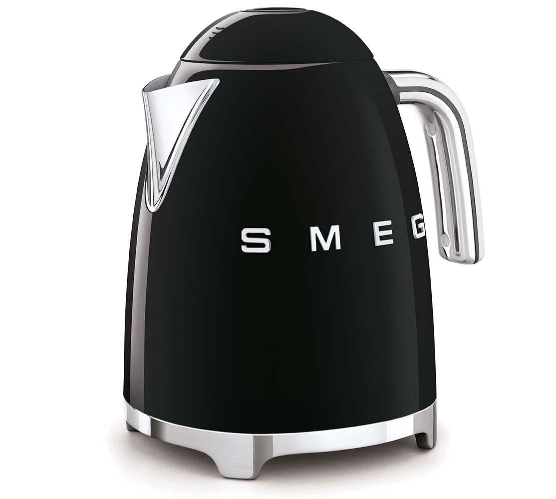 SMEG Retro Kettle (2400 W, 1.7 L, Black)