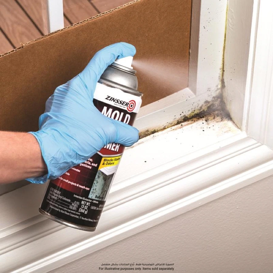 Zinsser Mold Blocking Alkyd Spray Primer Water-Based (White, 368 g)