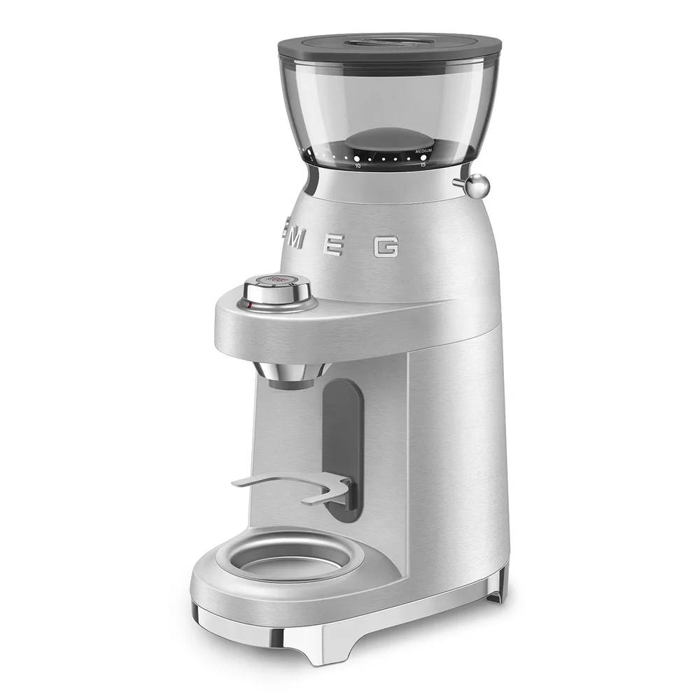 مطحنة قهوة ستايل الخمسينيات من Smeg، CGF02SSUK (240 جم، 150 واط)