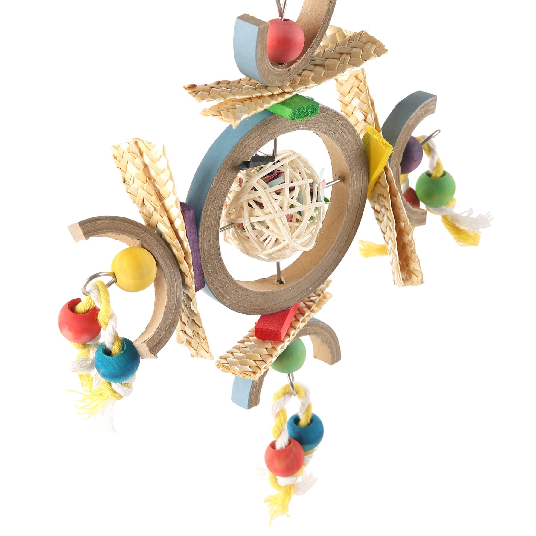 Coollapet Space Station Bird Toy (15 x 8 x 15 cm, Small)