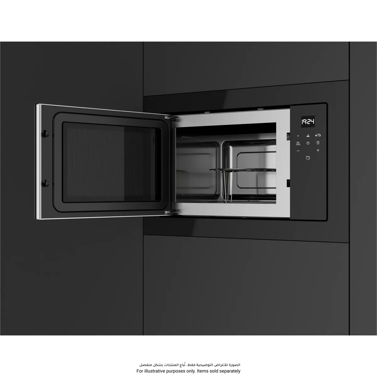 Teka Built-In Microwave & Grill W/3 Direct Access Menus, ML 8210 BIS BK (18 L)