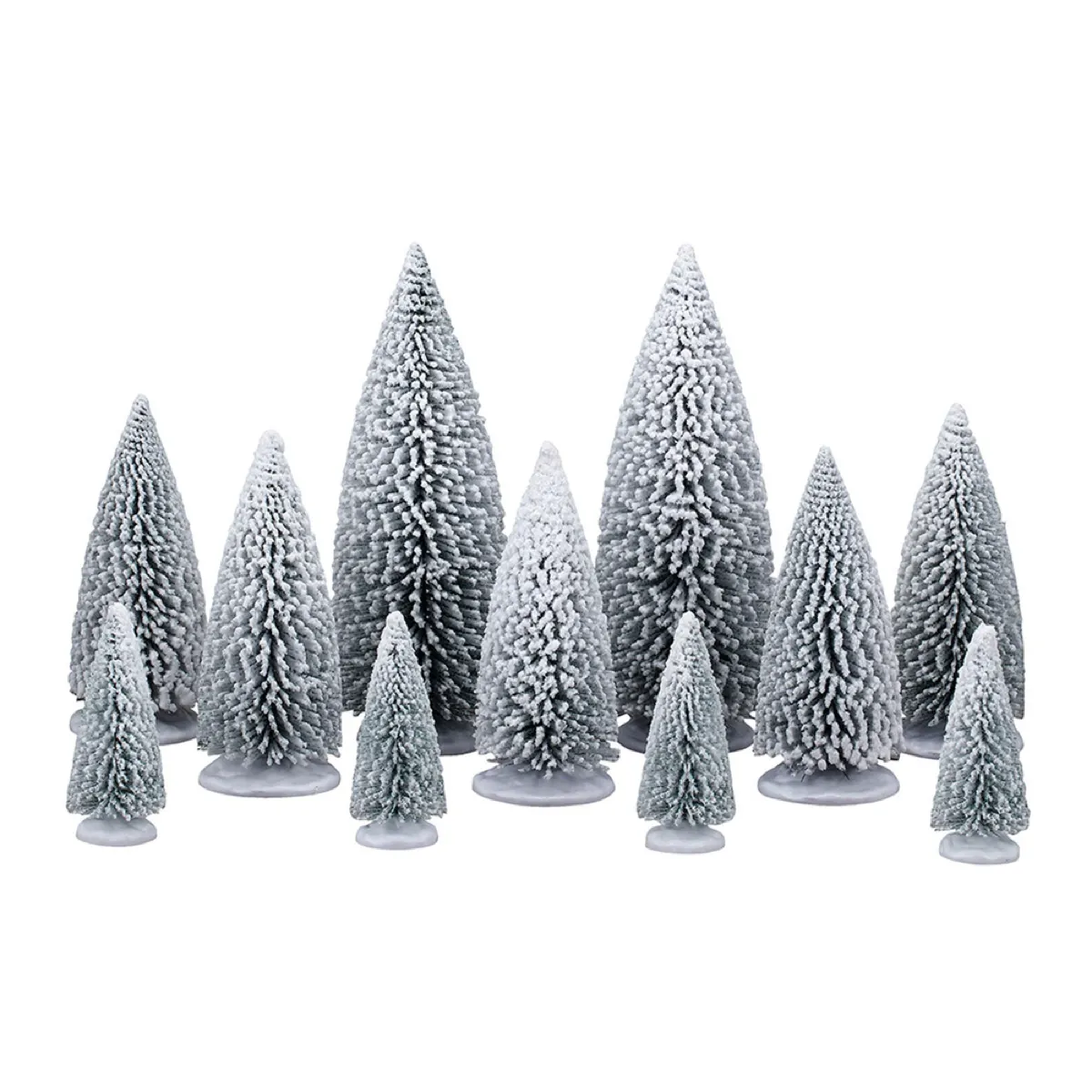 Lemax Pine Trees Set (Multicolor, L 32 x W 20 x H 23.5 cm, 11 Pc.)