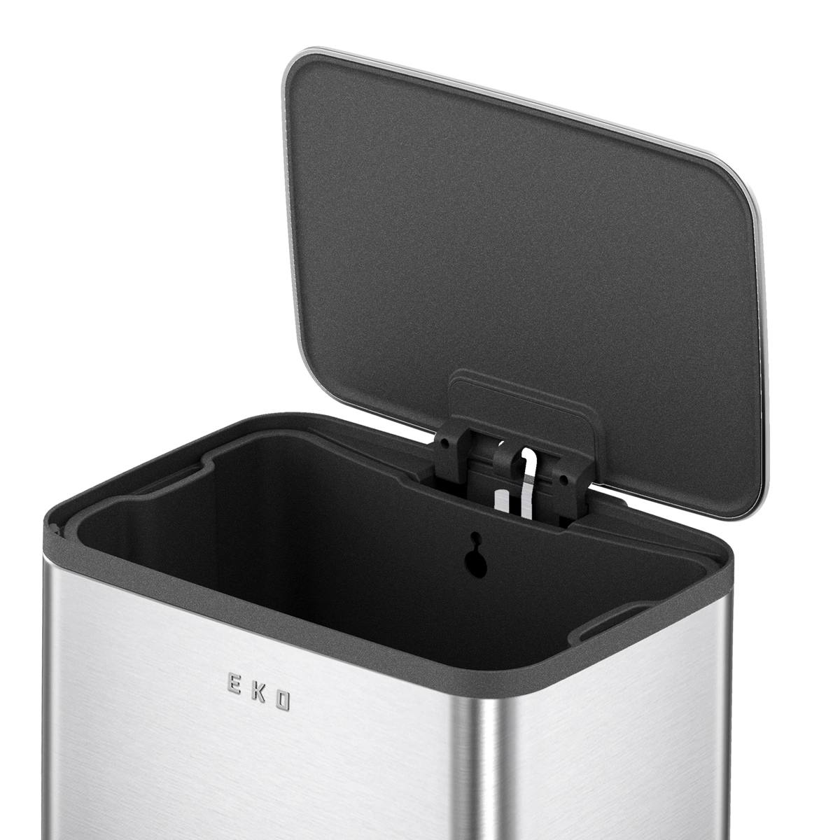 Eko Marina Stainless Steel Step Bin (34.1 x 29.1 x 44.6 cm, 20 L, Matt Finish)