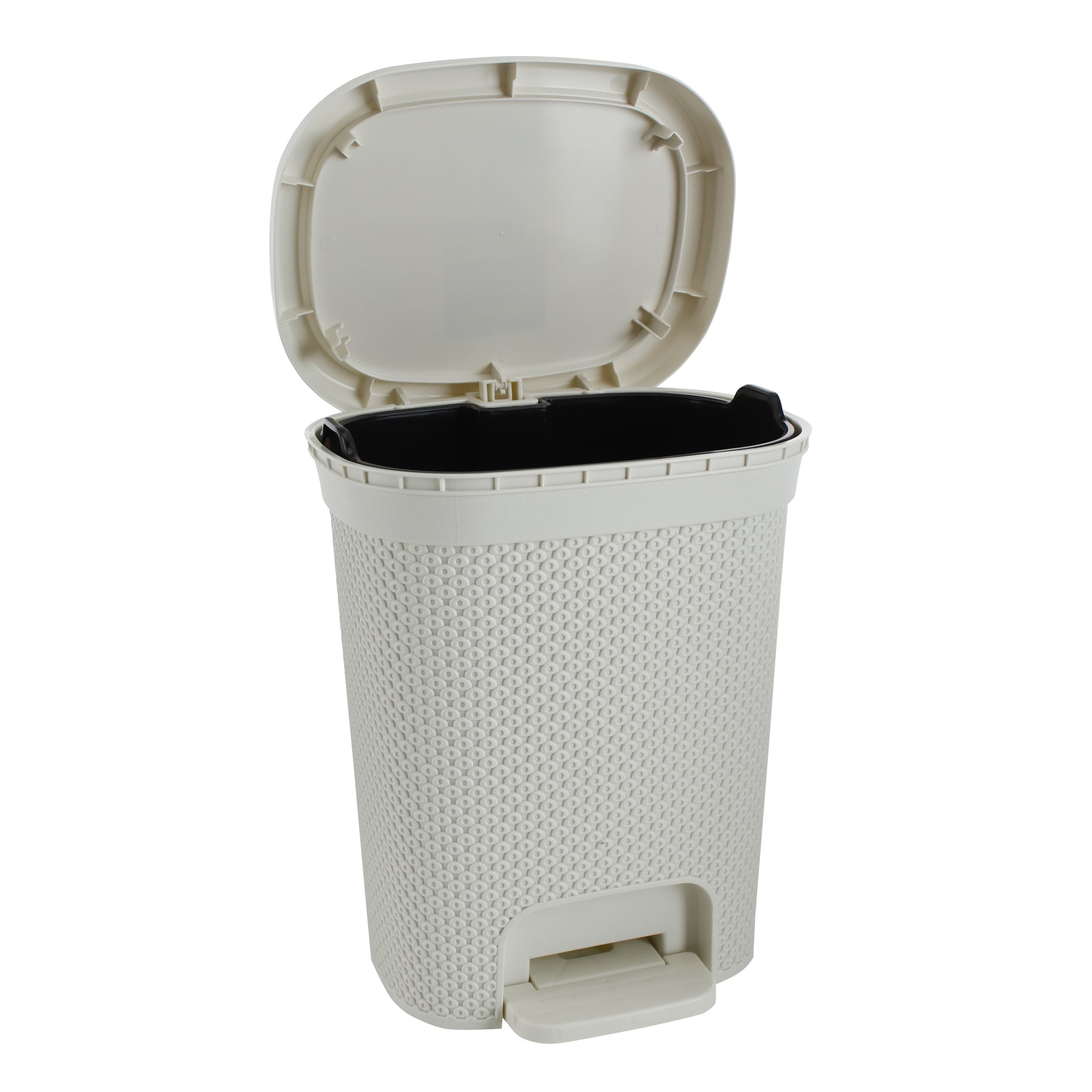 Hobby Life Plastic Diamond Pedal Dustbin (6.5 L, 19.5 x 25 x 30.5 cm)