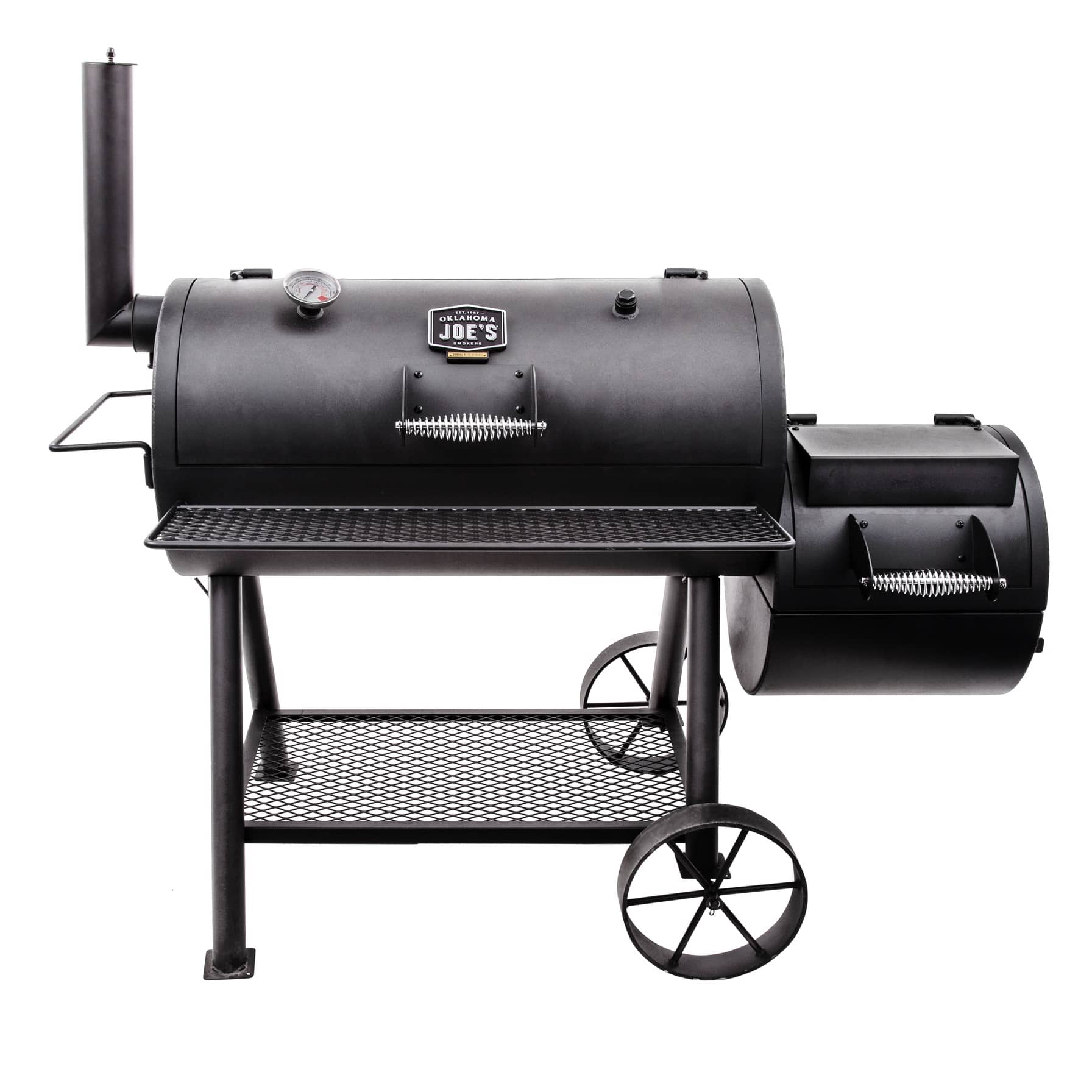 Oklahoma Joe Highland Offset Charcoal Smoker Grill, 15202031 (85.09 x 134.62 x 144.78 cm)