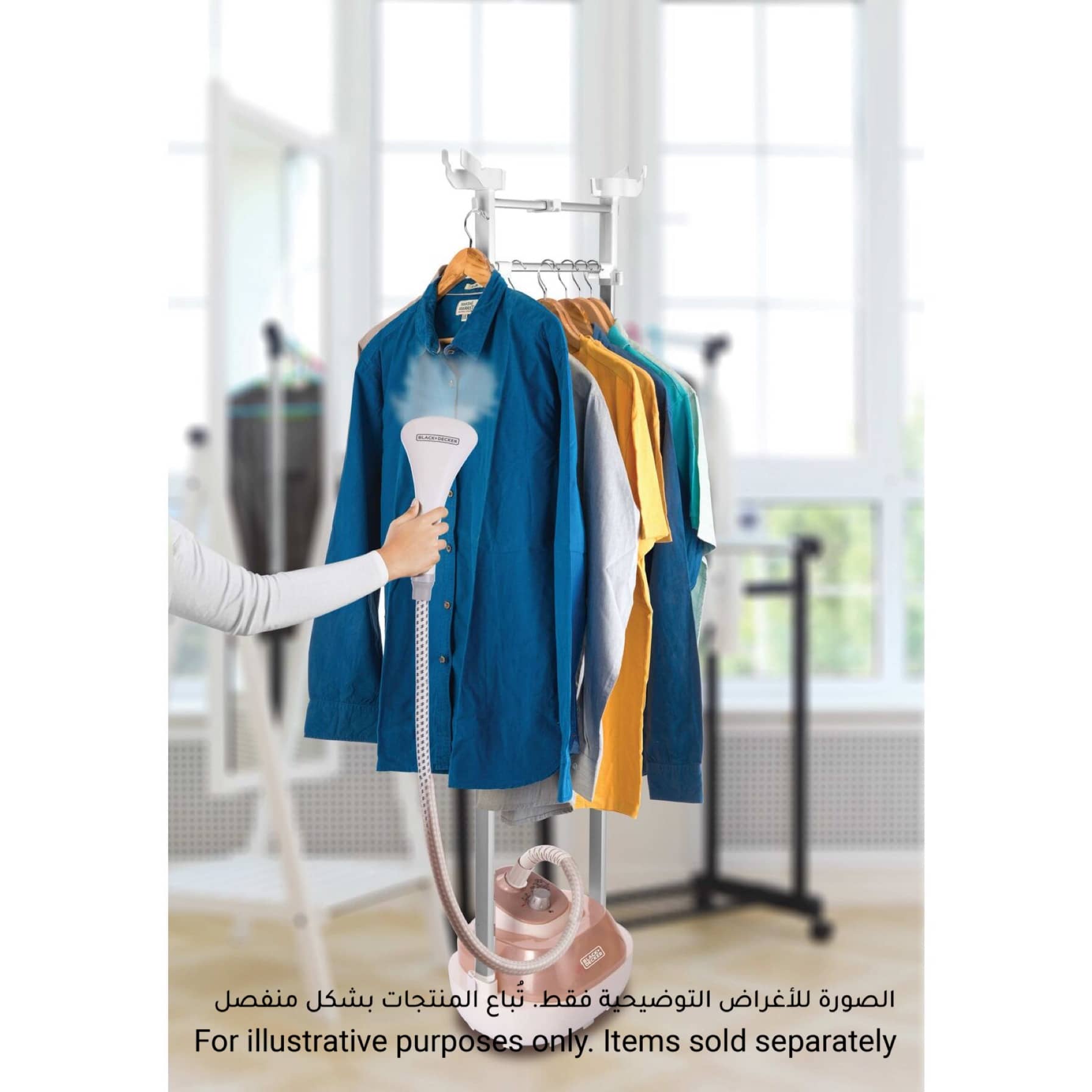 Black+Decker 3-Steam Setting Manual Garment Steamer, GSTM2050-B5 (1785 W)