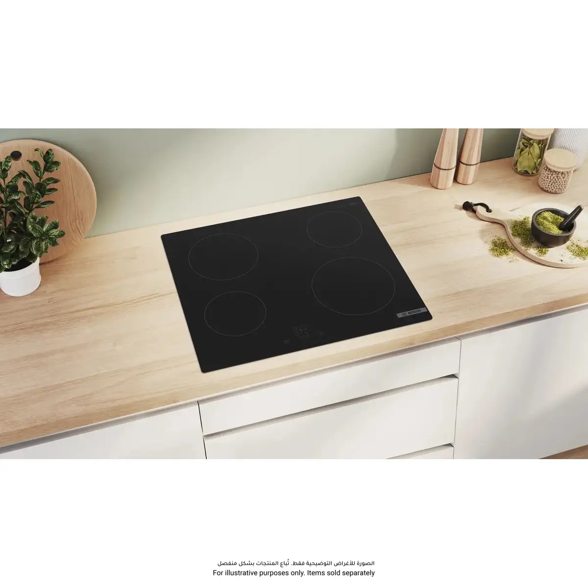 Bosch Serie 4 Frameless Built-In 4-Zone Electric Ceramic Hob, PKE611BA2E