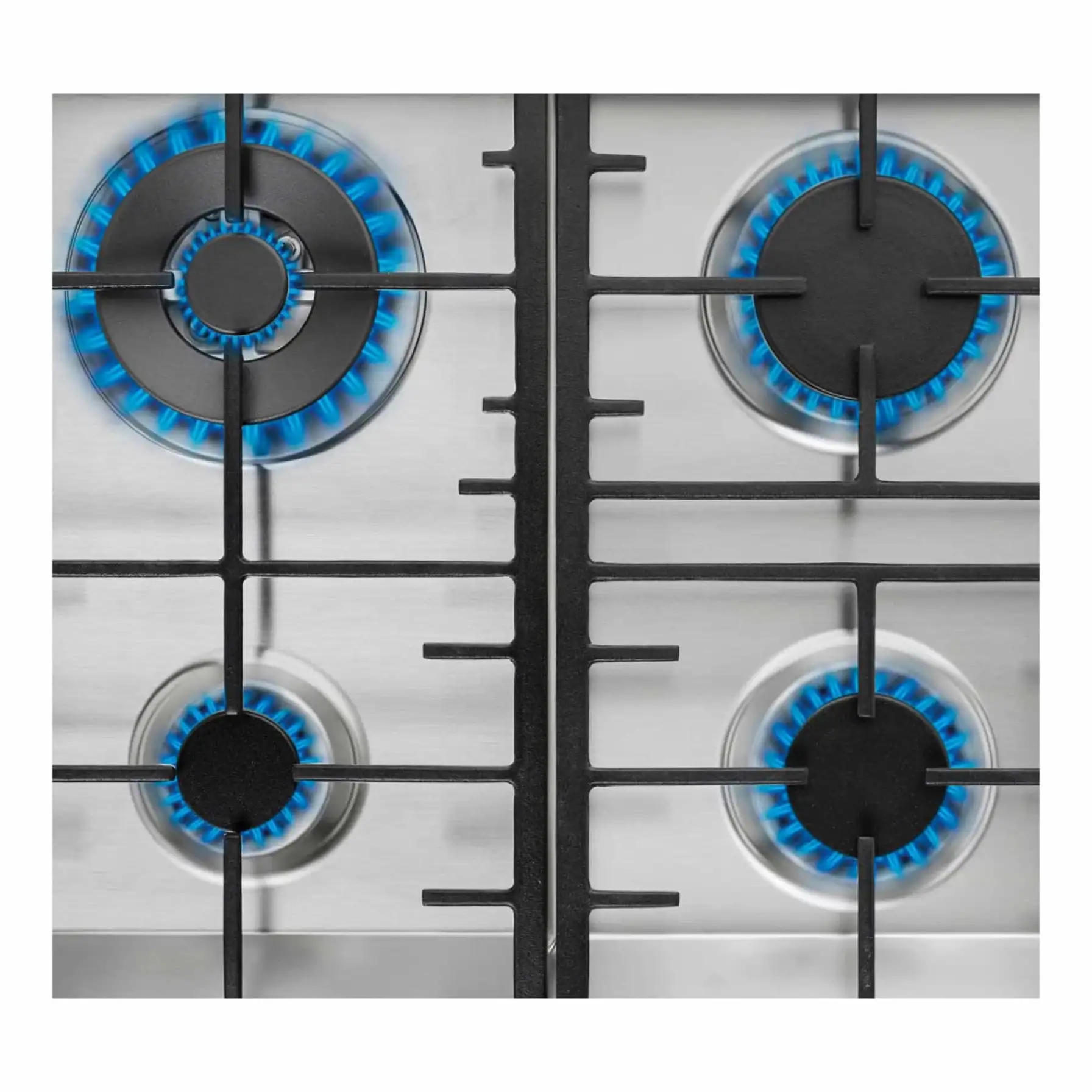 Teka 4-Burner Gas Hob, EX 60.1 4G AI AL DR CI BTN (E1) (8.4 x 58 x 50 cm)