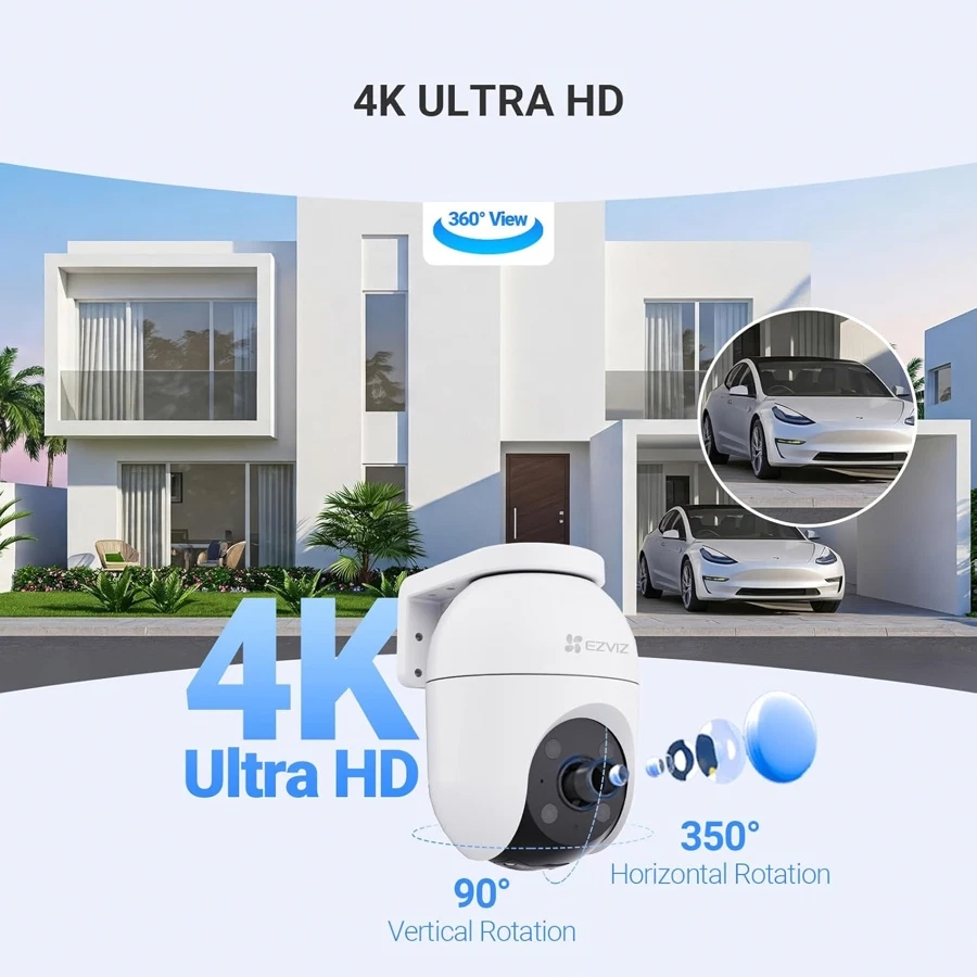 Ezviz Outdoor Wi-Fi Security Camera, CS-C8C (4 K, 8 MP)