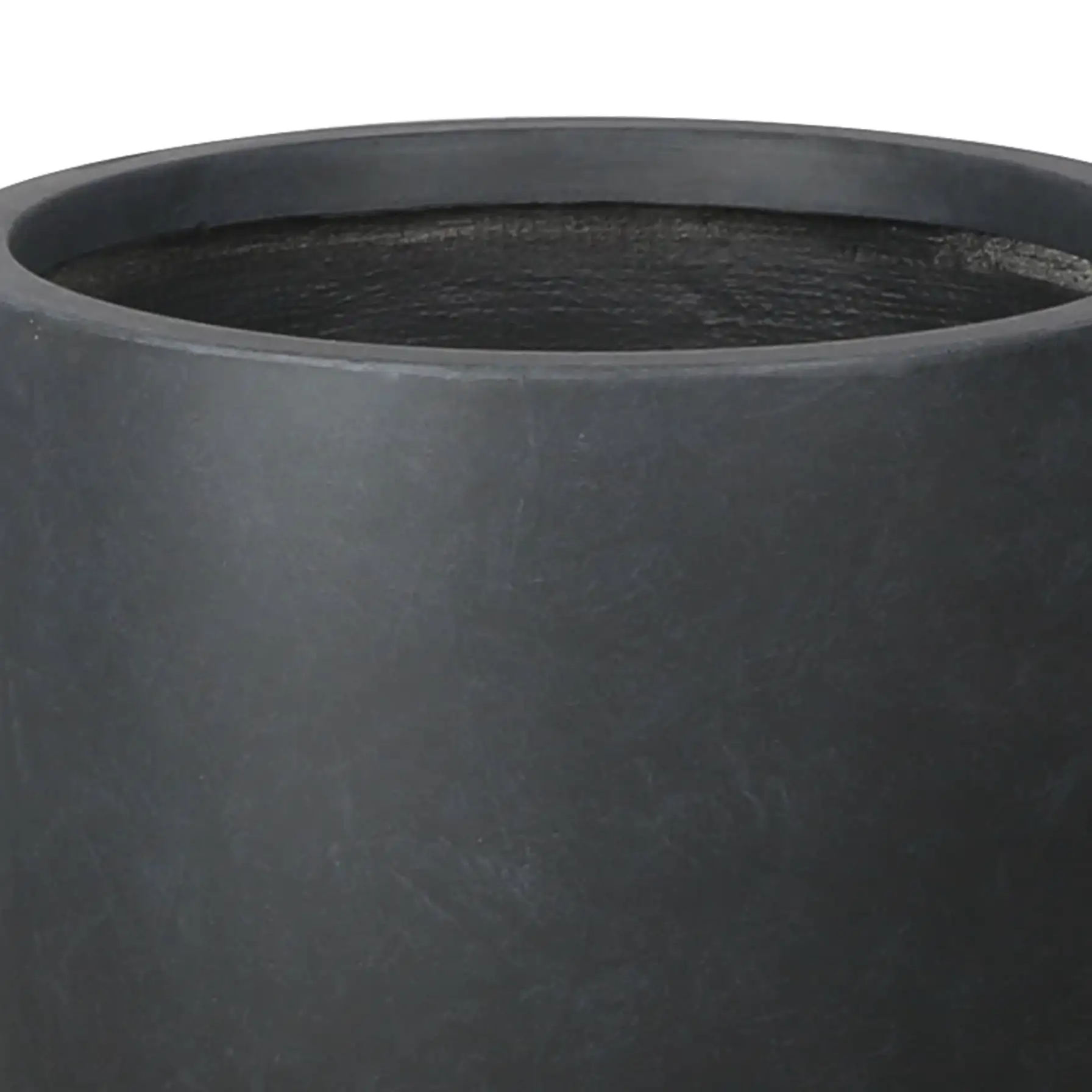 Verve Ammer Fiberclay Plant Pot (28 x 28 cm, Dark Gray)