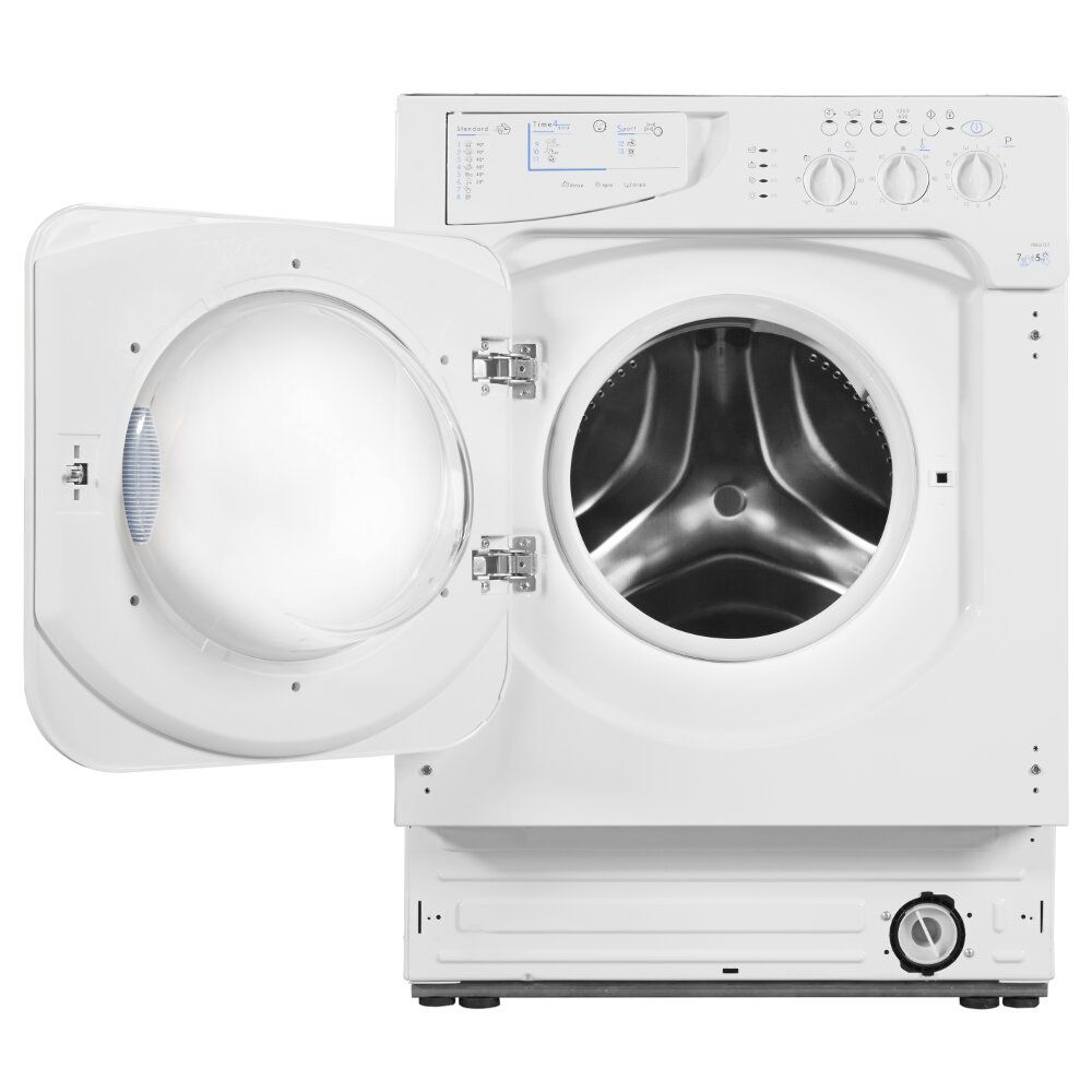Indesit 6 Kg Built-In Front Load Washer/Dryer, IWDE127 (5 kg dry, 1200rpm)