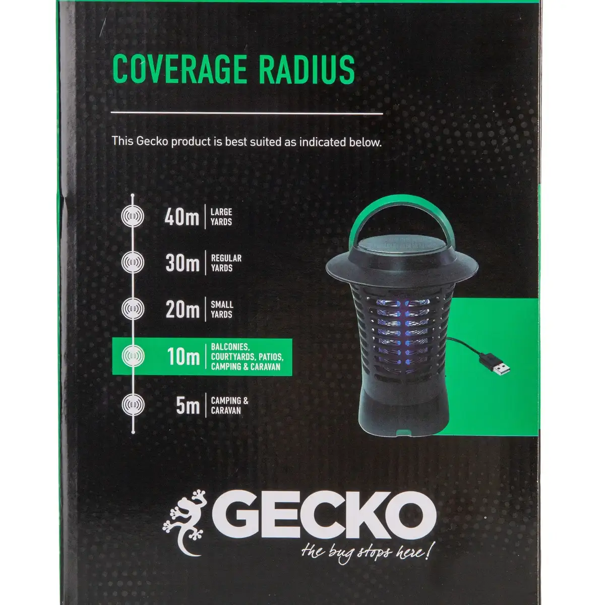 Gecko Rechargeable Insect Killer (18 x 18 x 24 cm)