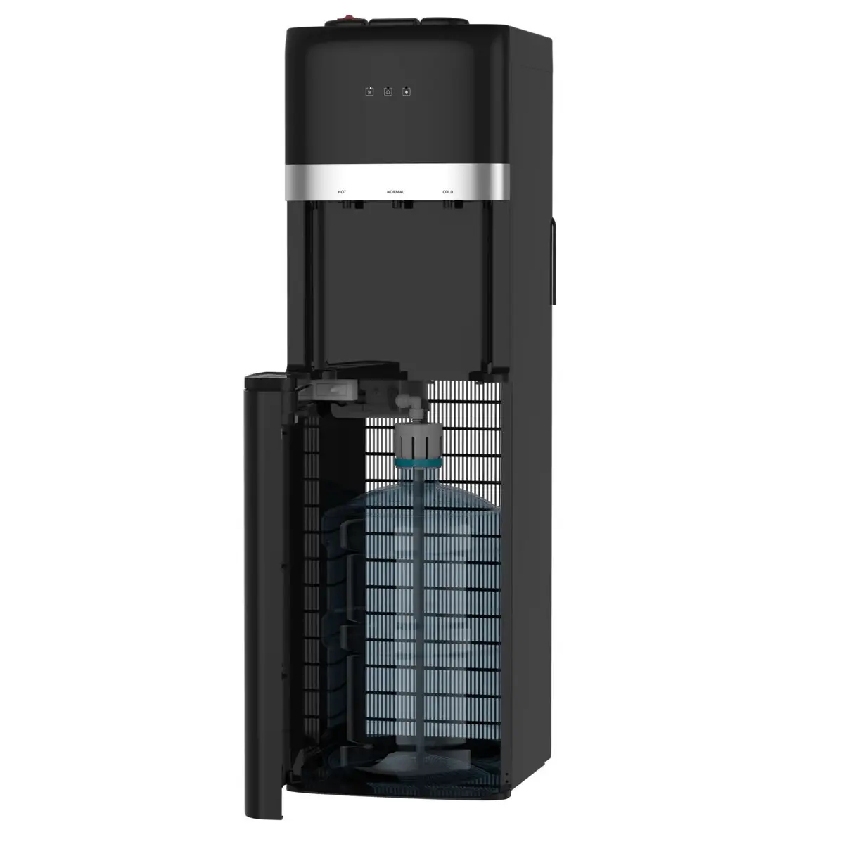 Daewoo Hot and Cold 3-Tap Bottom Load Water Dispenser W/Cabinet, DWD 601B (2 L, 500 W)