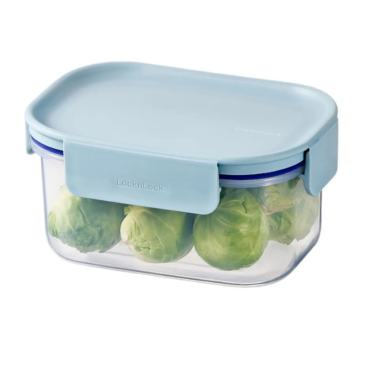 Lock & Lock Classic Plus Plastic Rectangle Food Container (Mint, 385 ml)