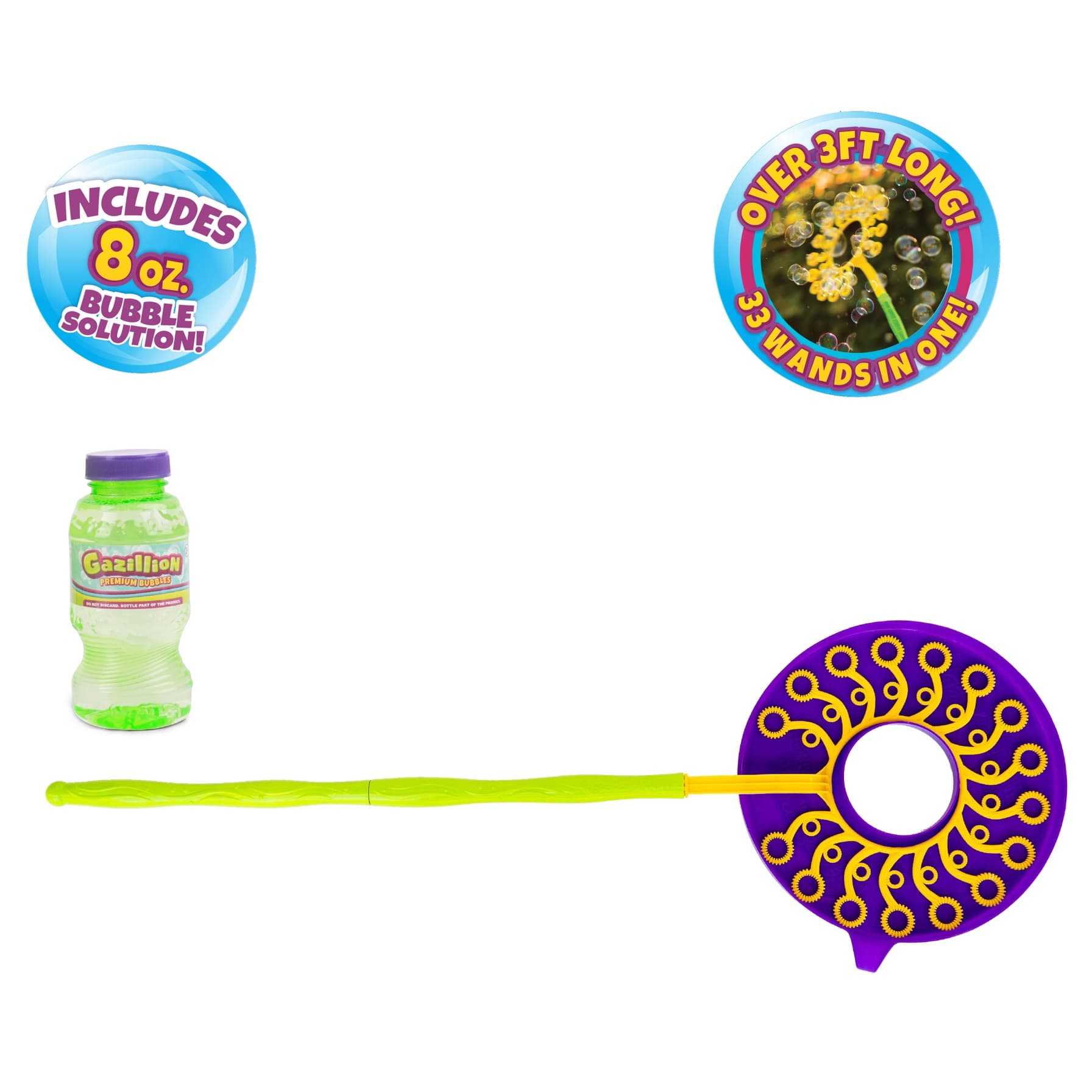 Gazillion Megazillion Bubbles Wand (237 ml)