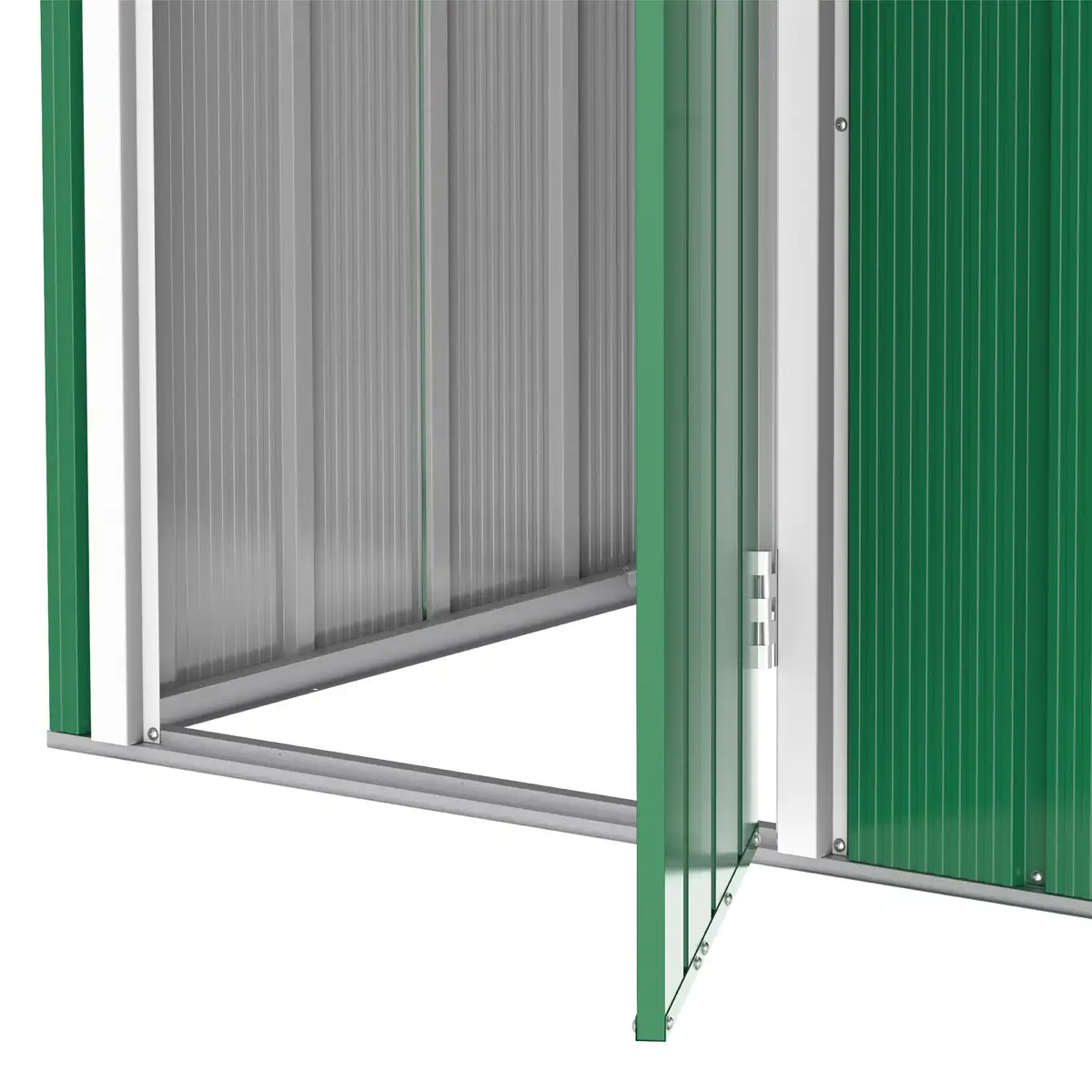 Duramax Steel Storage Shed (Green, 163 x 102 x 190 cm)